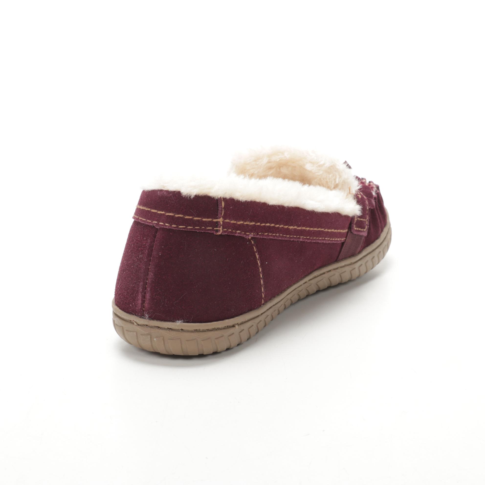 Earth Origins Yukon Yasmine Slippers in Merlot Suede
