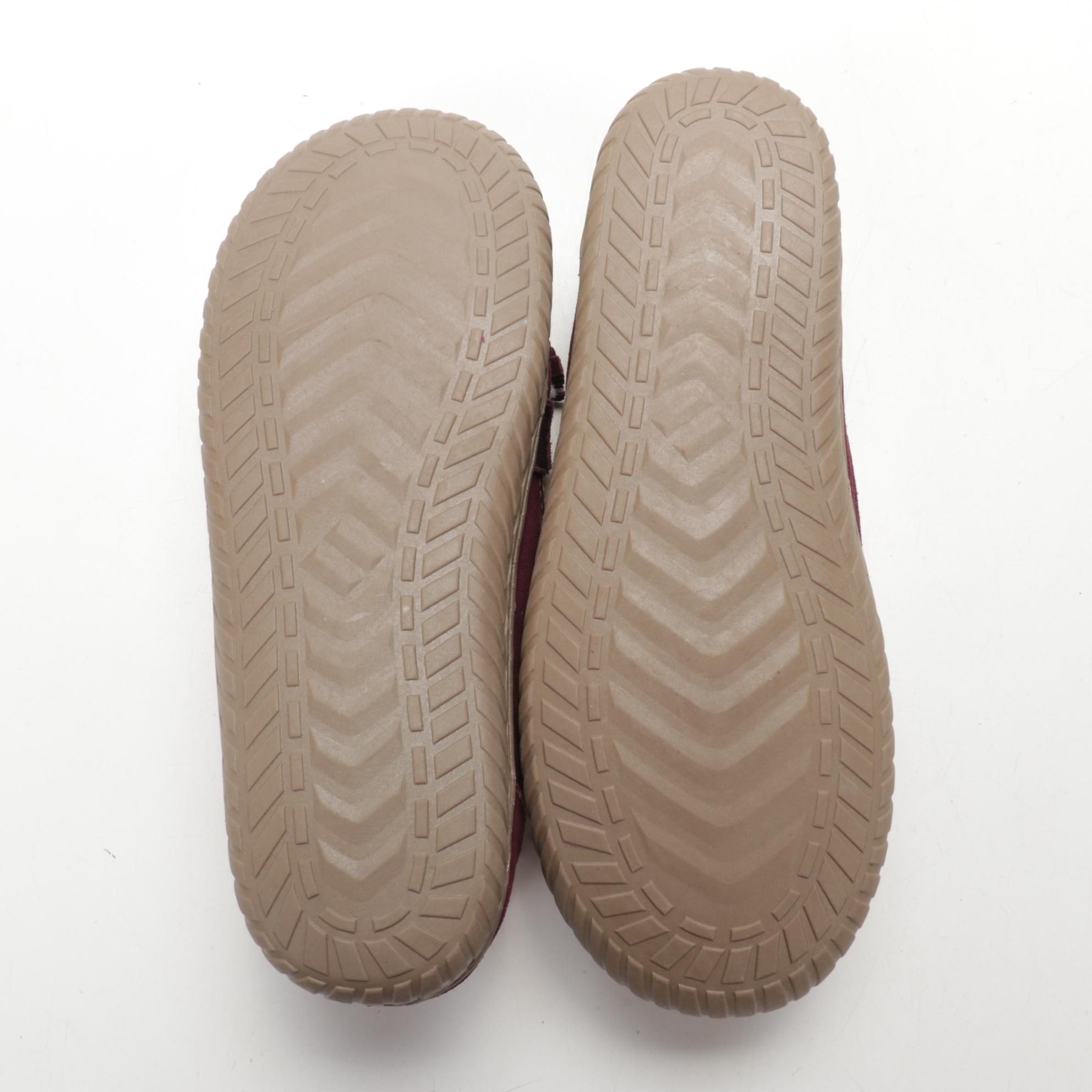 Earth Origins Yukon Yasmine Slippers in Merlot Suede