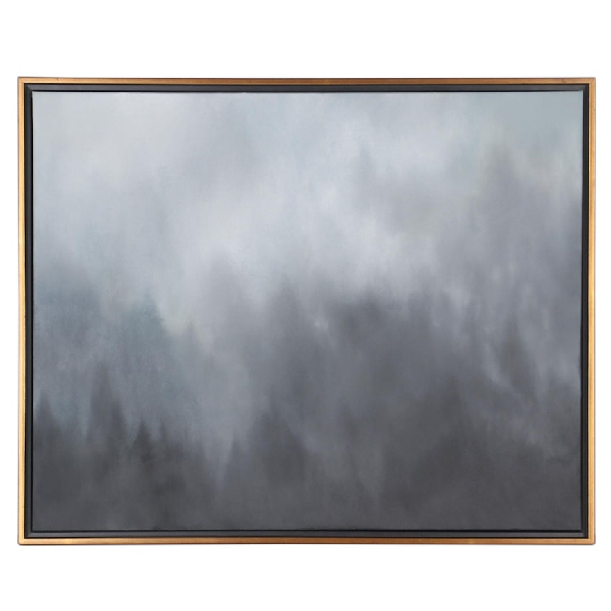Sarah Brown Oil Painting "Mountain Air," 21st Century