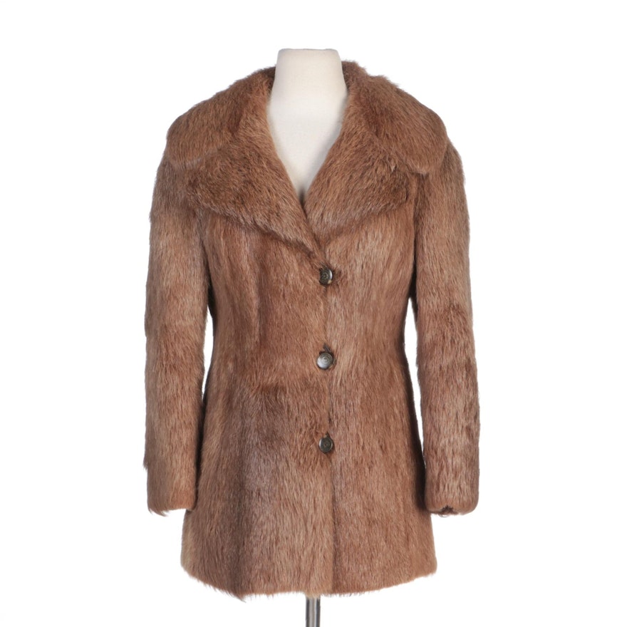 Nutria Fur Coat by Bielskie Furriers