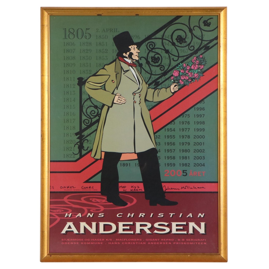 Offset Lithograph Poster "Hans Christian Andersen," Late 20th Century