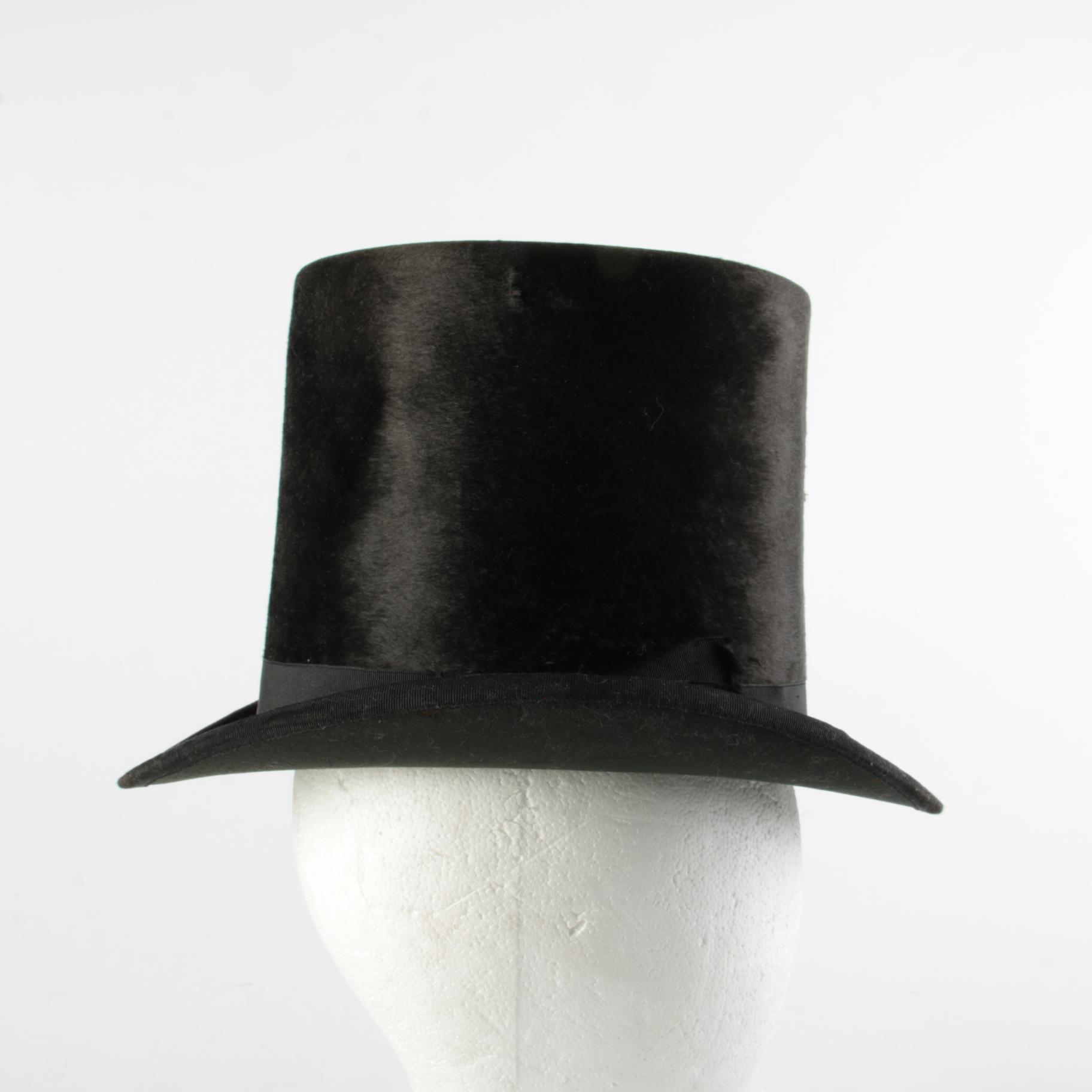 Seymour & Cox Dark Brown Beaver Felt Top Hat