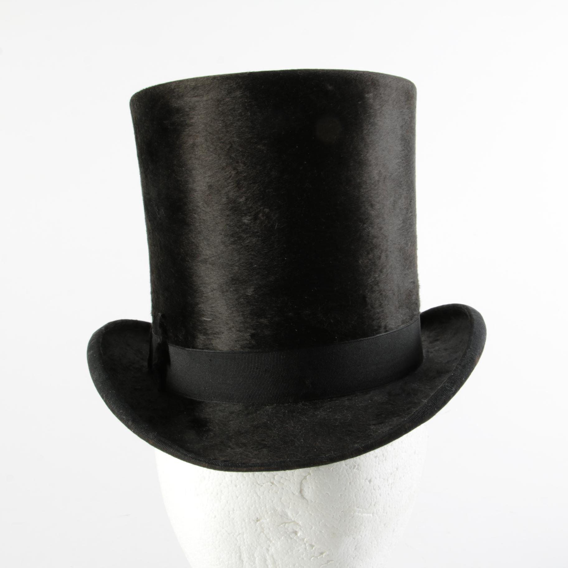 Seymour & Cox Dark Brown Beaver Felt Top Hat