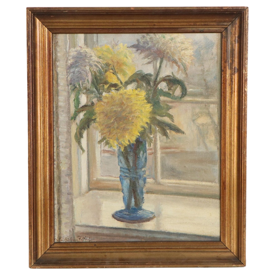Impressionist Style Still Life Oil Painting, Early 20th Century