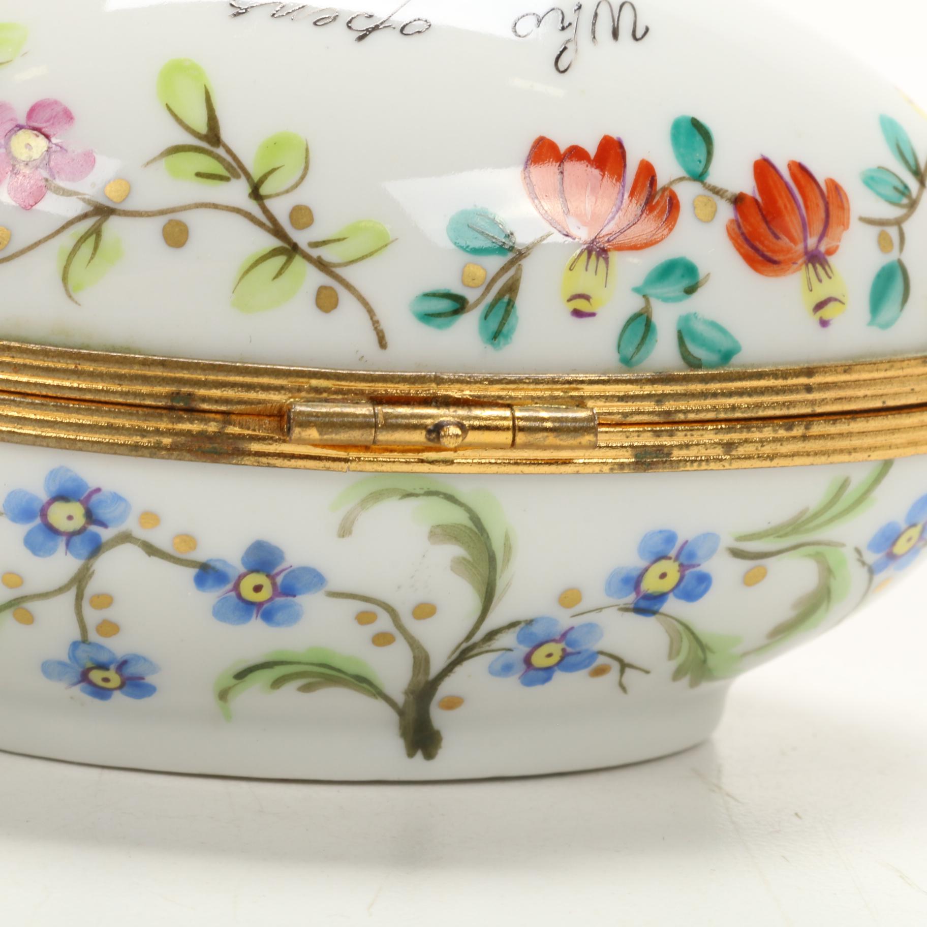 Le Tallec for Tiffany & Co. Hand-Painted Egg Form Limoges Box