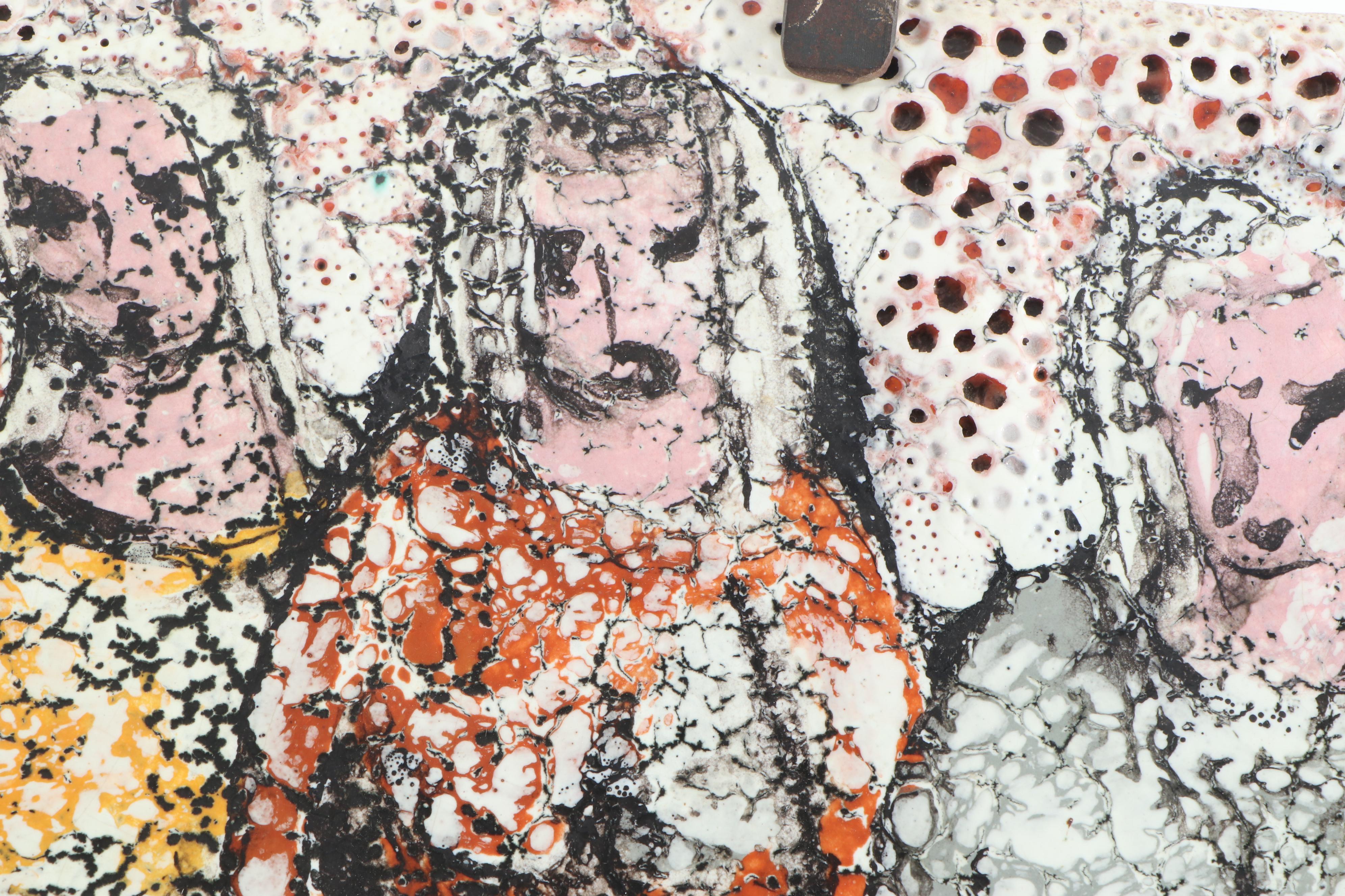 Raymor Italy Glazed Ceramic "Four Figures Plaque," circa 1950