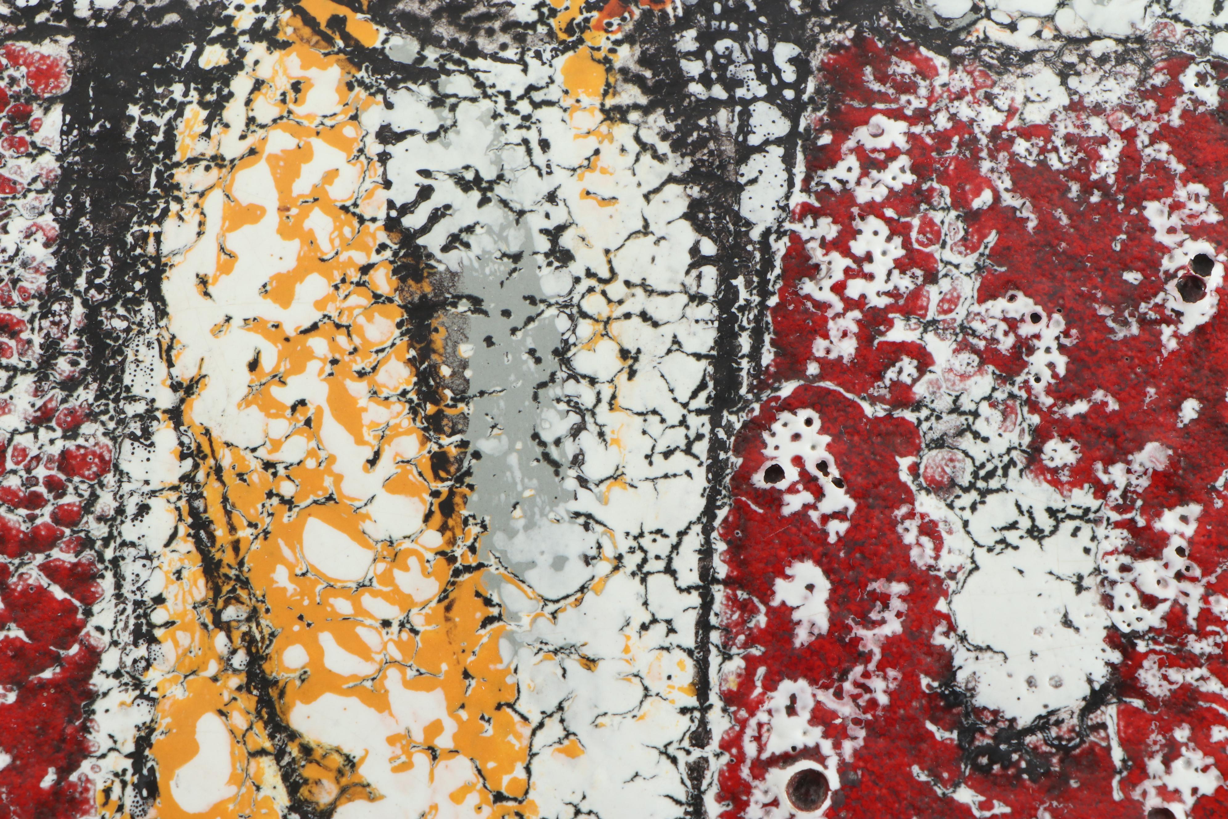 Raymor Italy Glazed Ceramic "Four Figures Plaque," circa 1950