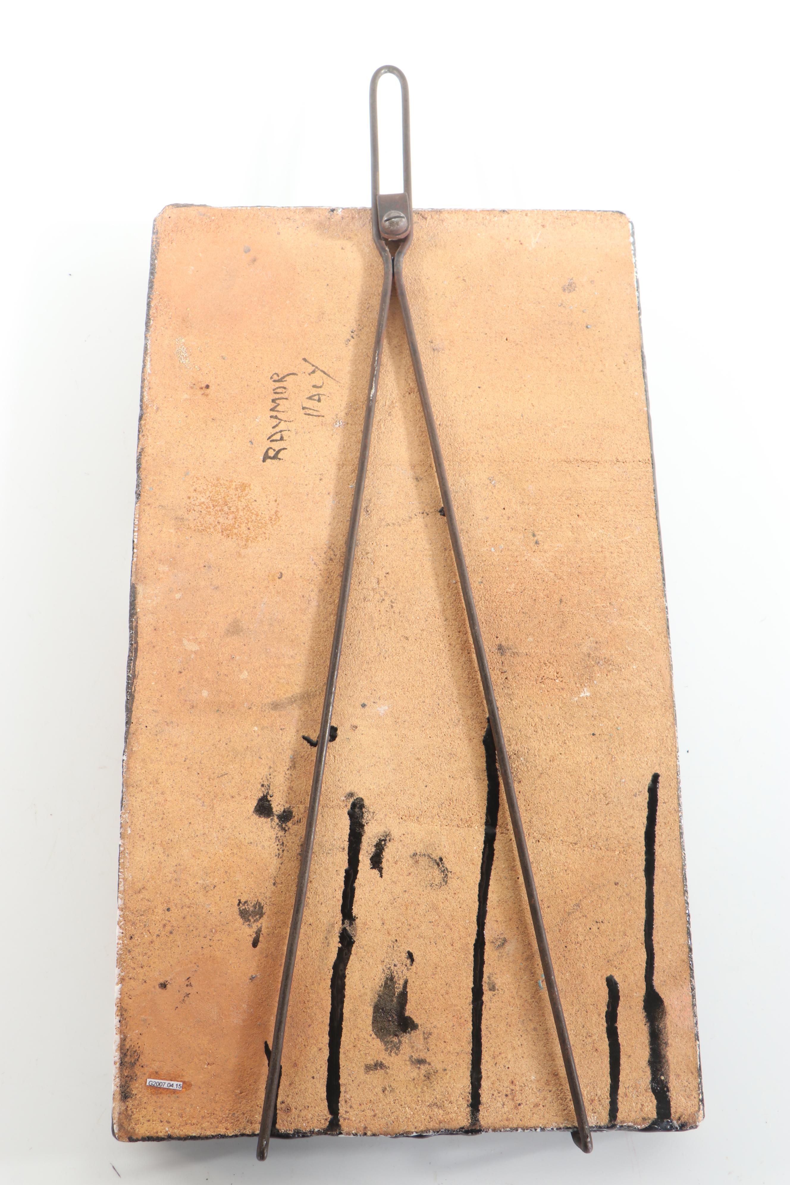 Raymor Italy Glazed Ceramic "Four Figures Plaque," circa 1950