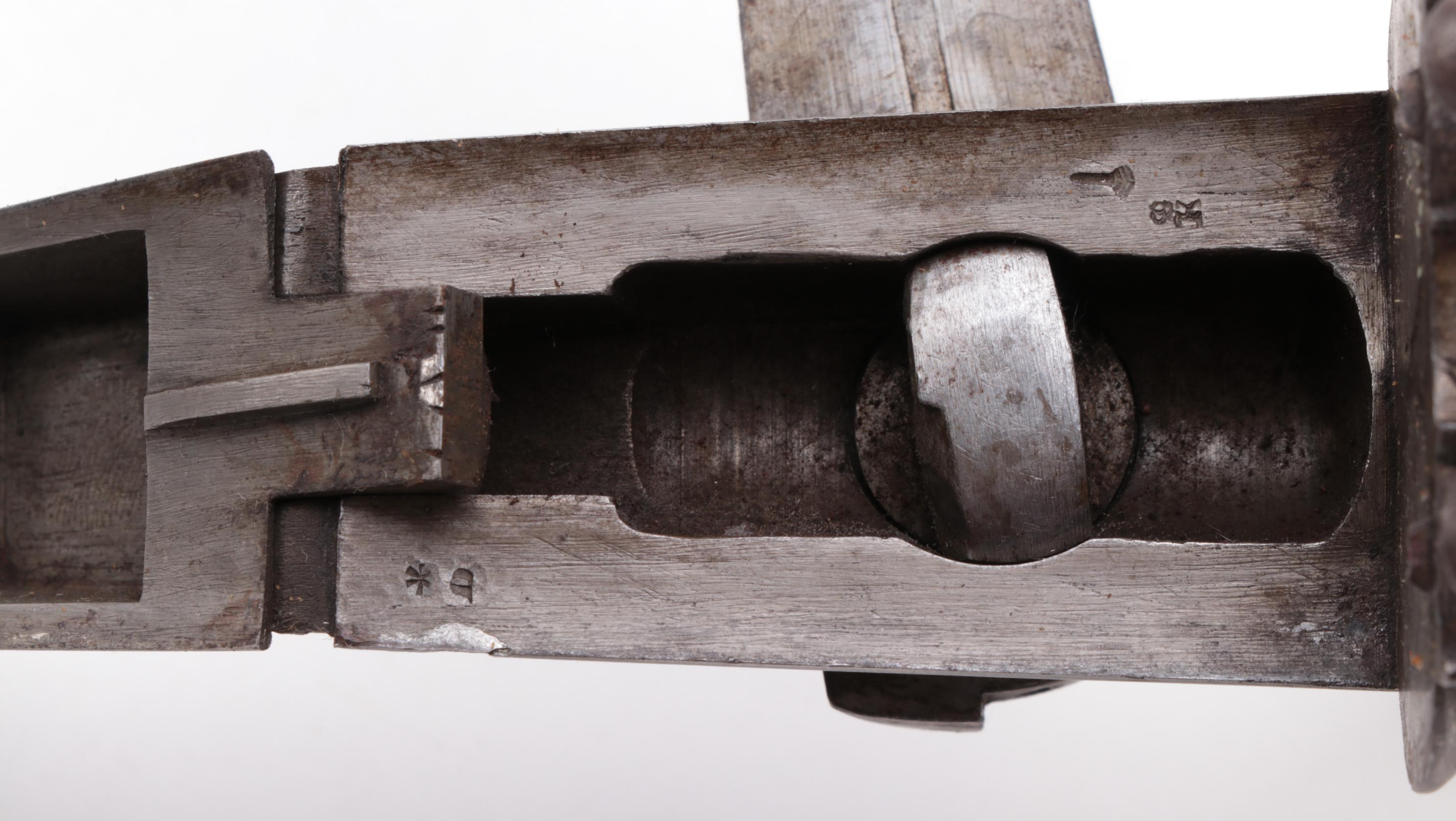 Antique Engraved Twist Steel Side-by-Side Pinfire Double Barrel Shotgun