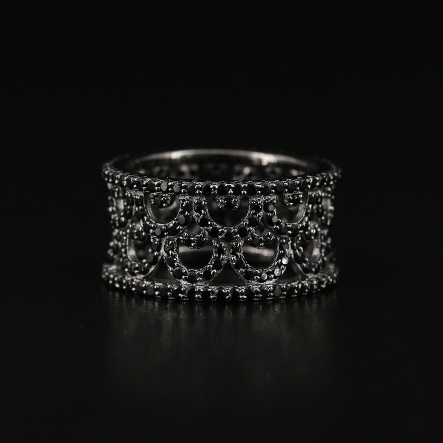 Sterling Silver Cubic Zirconia Band