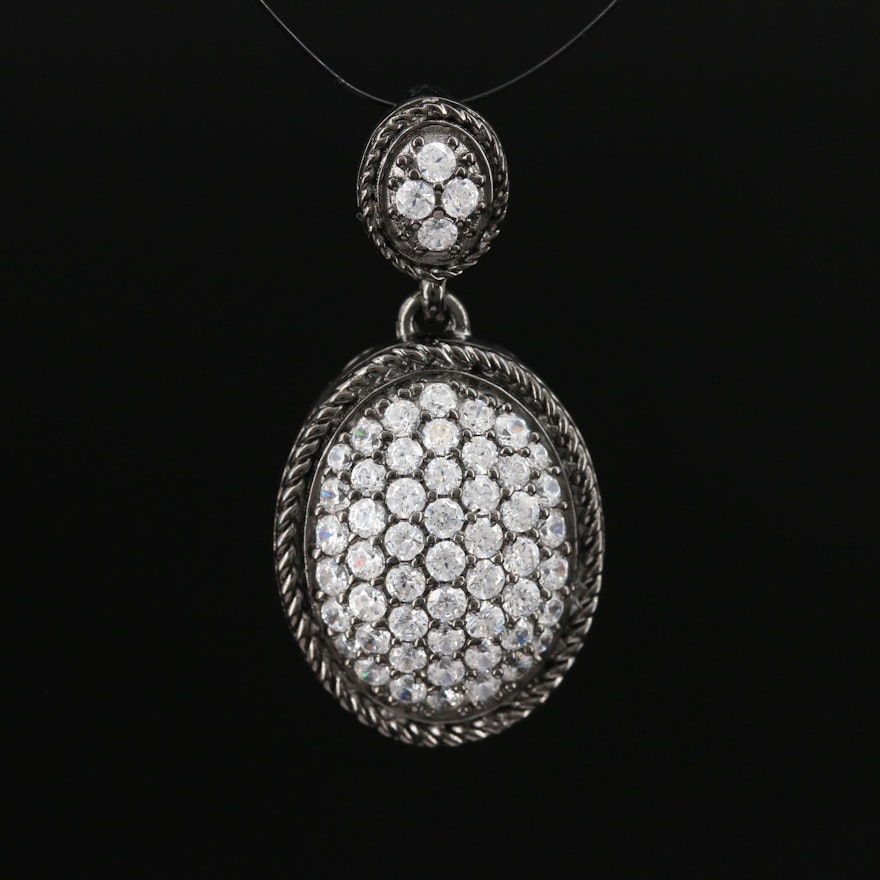 Sterling Cubic Zirconia Pendant