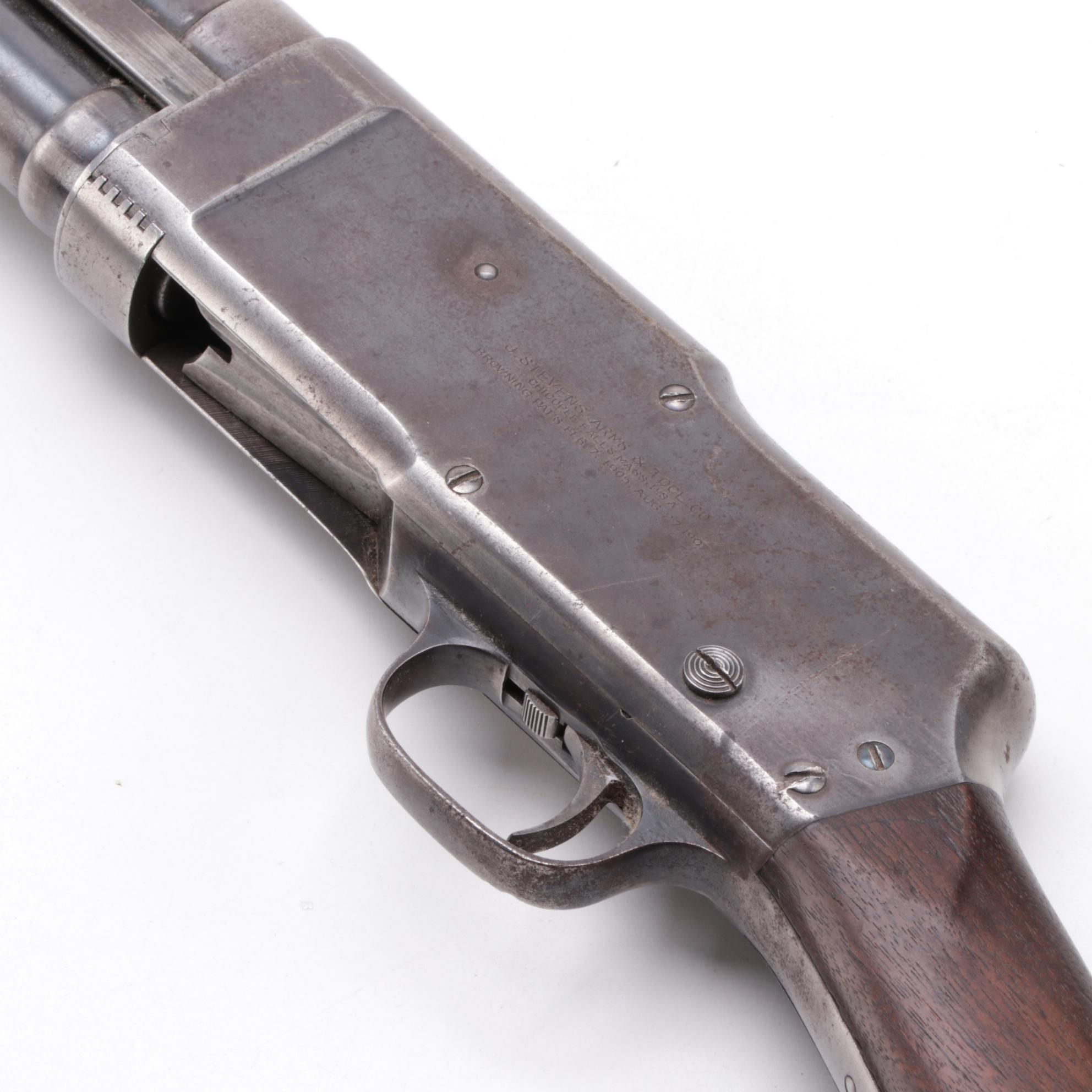 Pre-1915 Stevens Model 520 12-Gauge Pump Shotgun