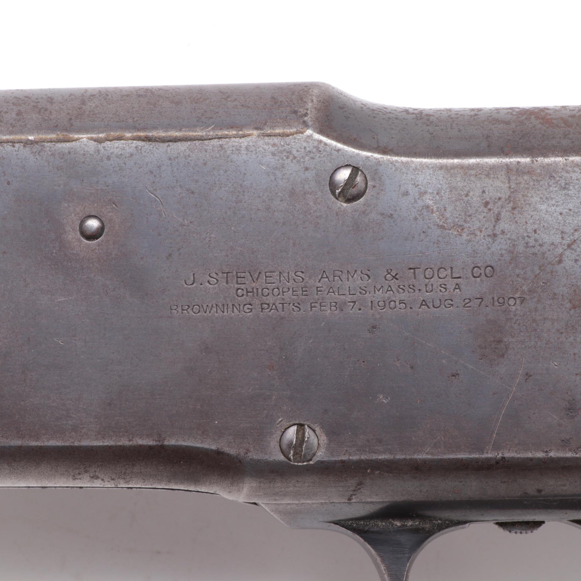 Pre-1915 Stevens Model 520 12-Gauge Pump Shotgun