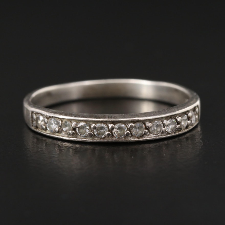 Sterling Silver Cubic Zirconia Band