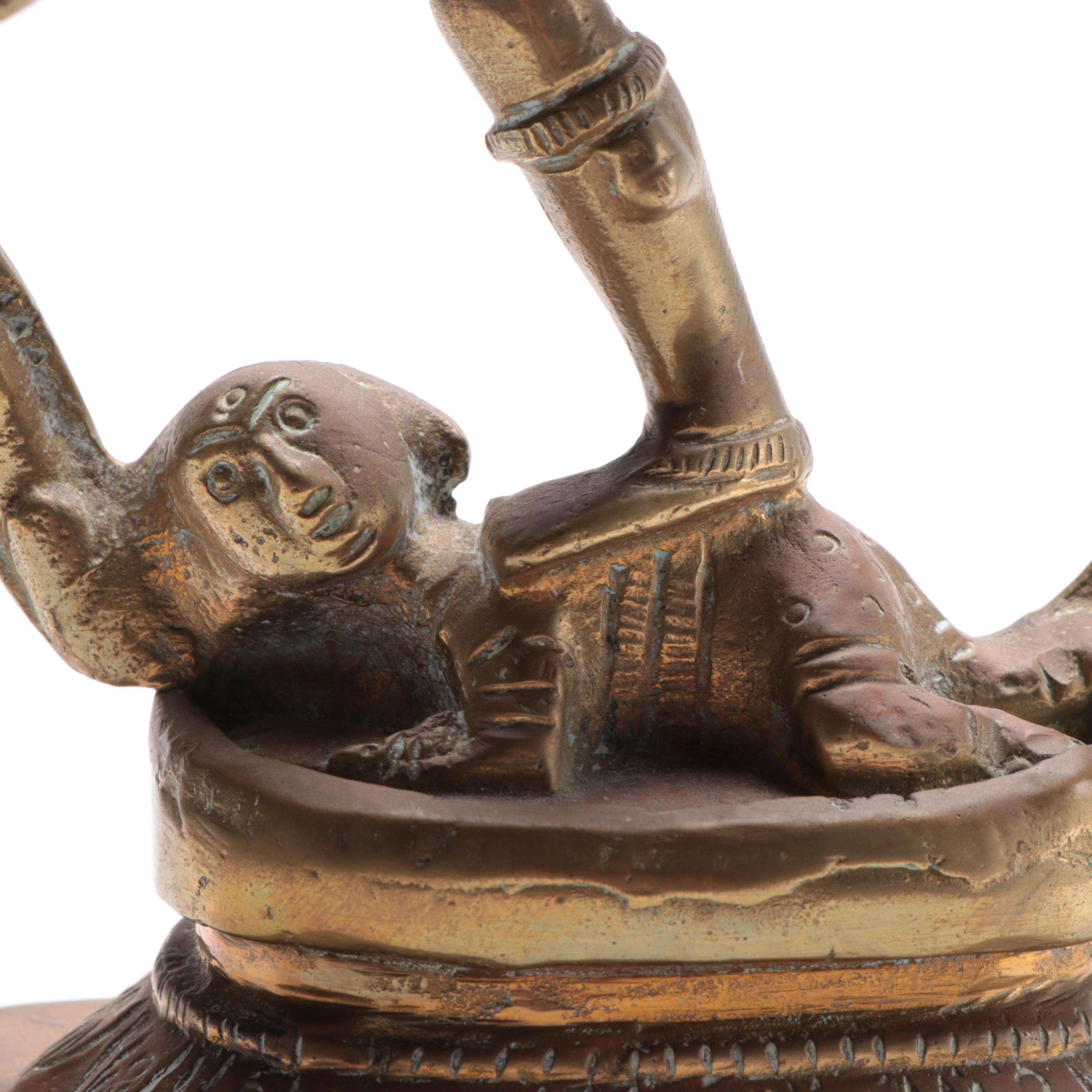 Nataraja, Shiva Cosmic Dancer Brass Statue, Late 20th Century