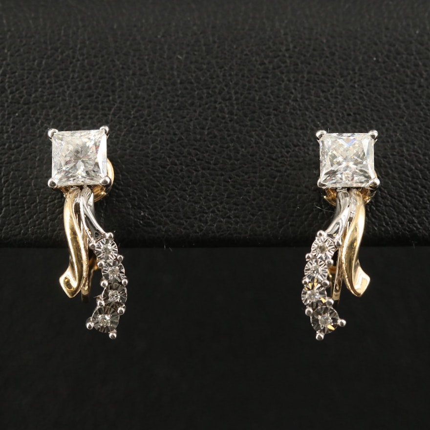 10K 1.94 CTW Diamond Earrings