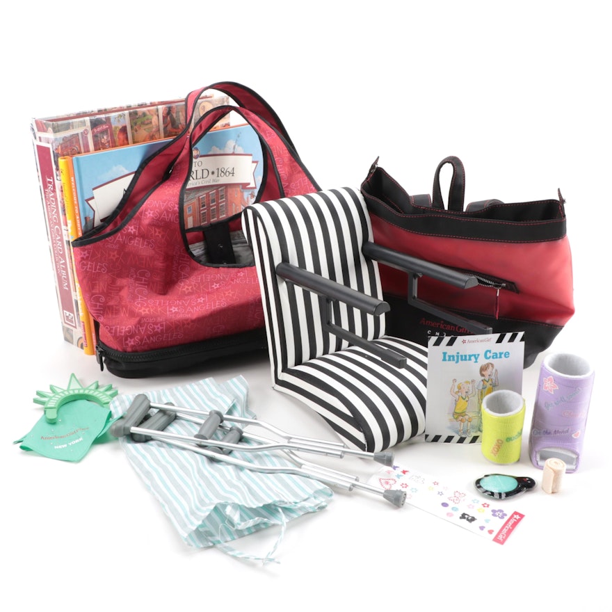 American Girl Doll Accessories and Books Including Hospital Kit and Cookbook