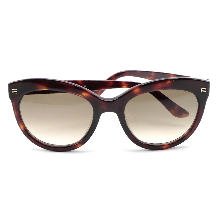 ETRO ET610S Dark Havana Acetate Frame with Yellow Gradient Lenses