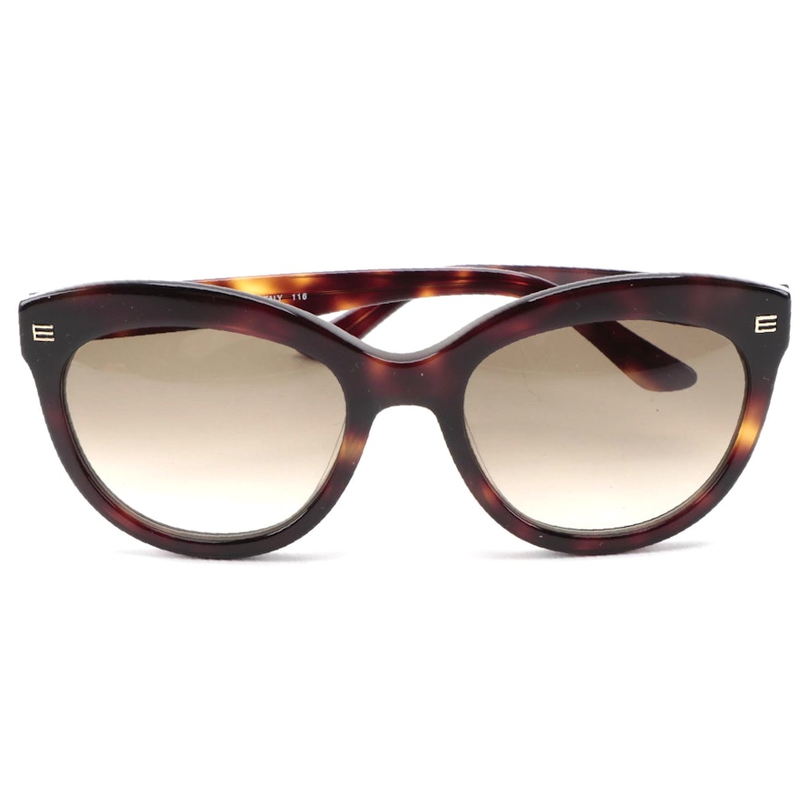 ETRO ET610S Dark Havana Acetate Frame Sunglasses with Gradient Lenses
