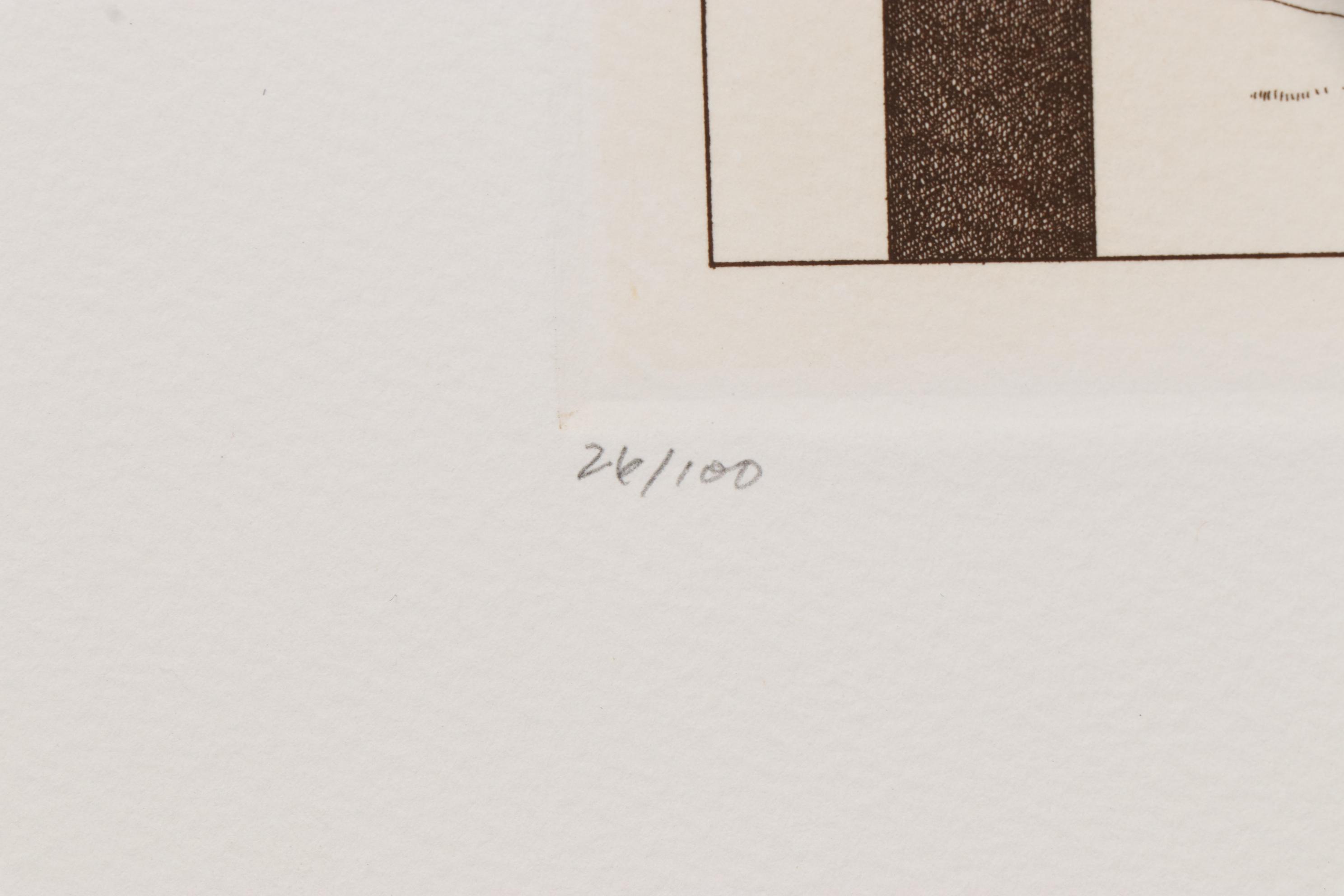 Marvin Hayes Biblical Copperplate Etching "Annunciation," 1976