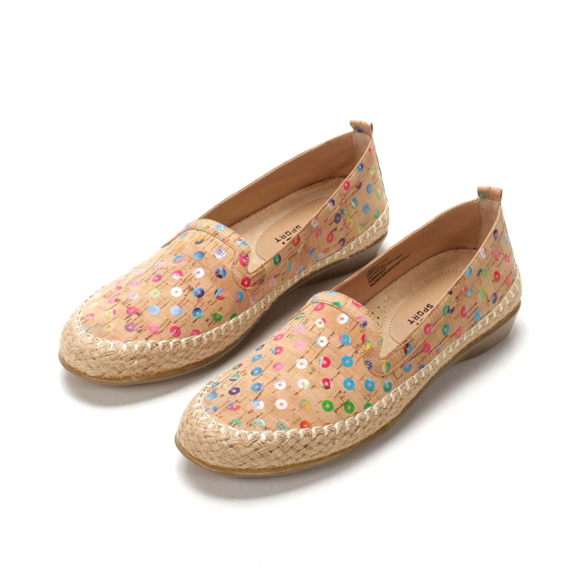 Women's Vaneli Sport Niobe Cork Slip-On Comfort Loafers