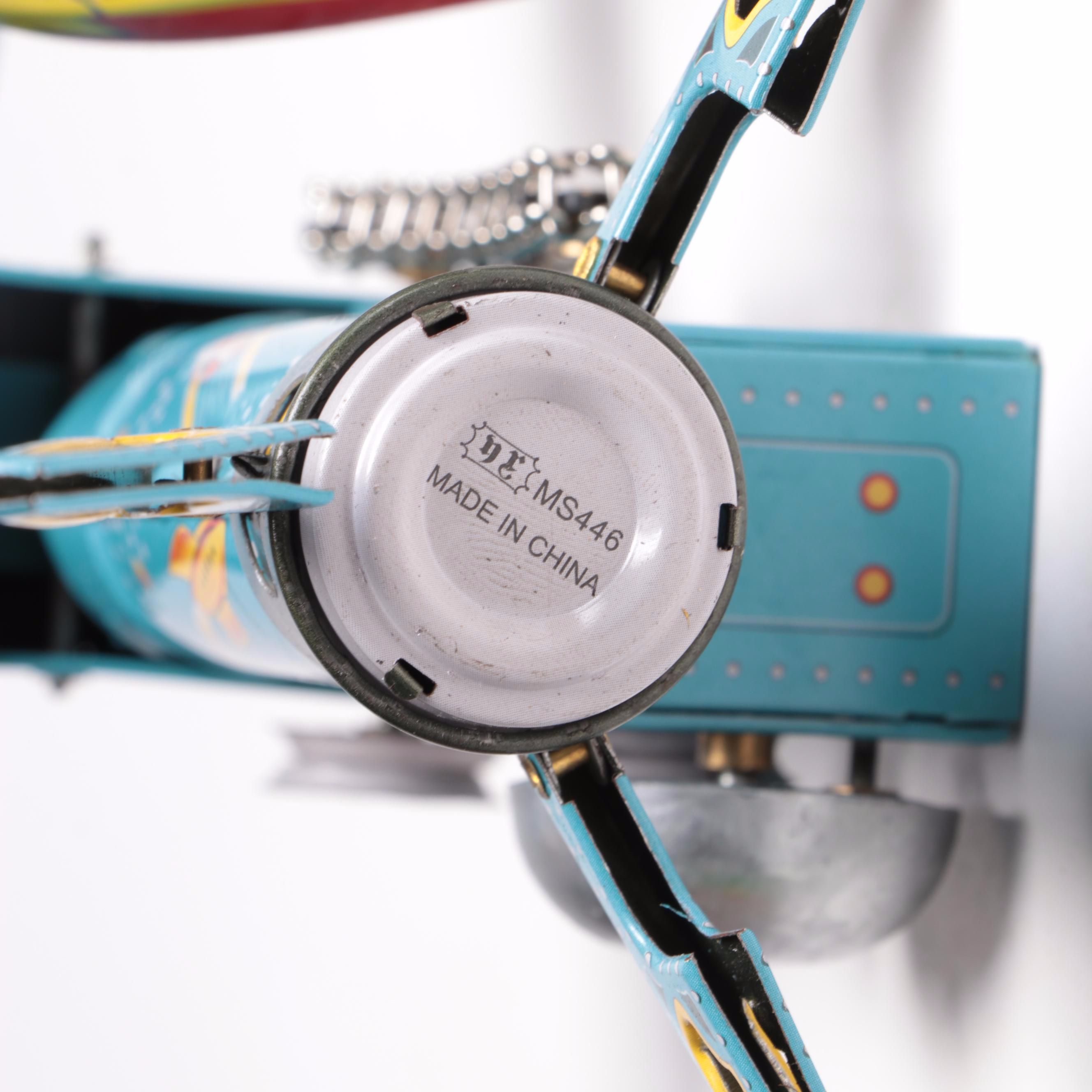 Schylling "Rocket Ride Carousel" and Other Carnival Ride Tin Toys