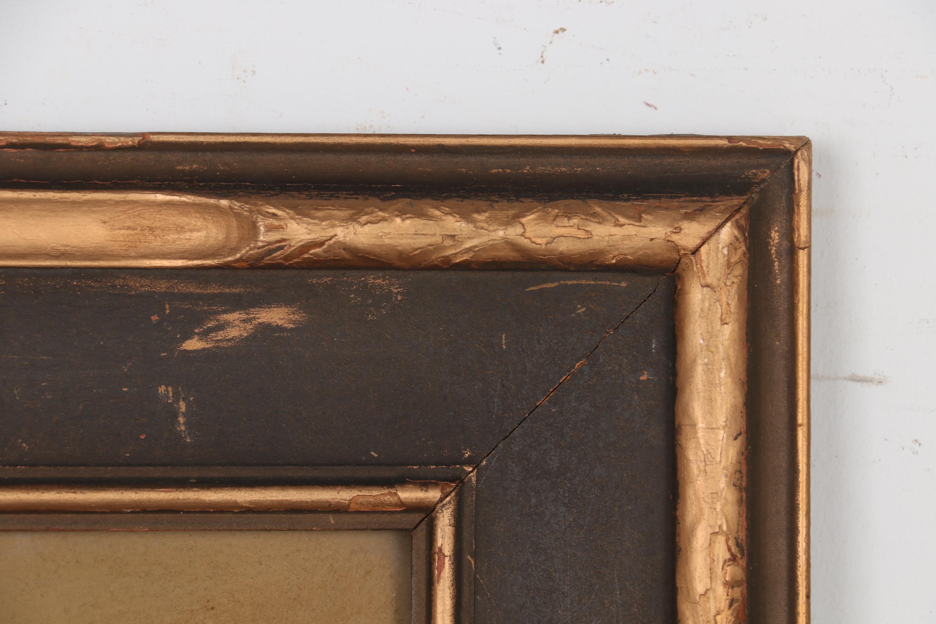 F.D. Ward Gouache Painting of Waterfront House, Early 20th Century