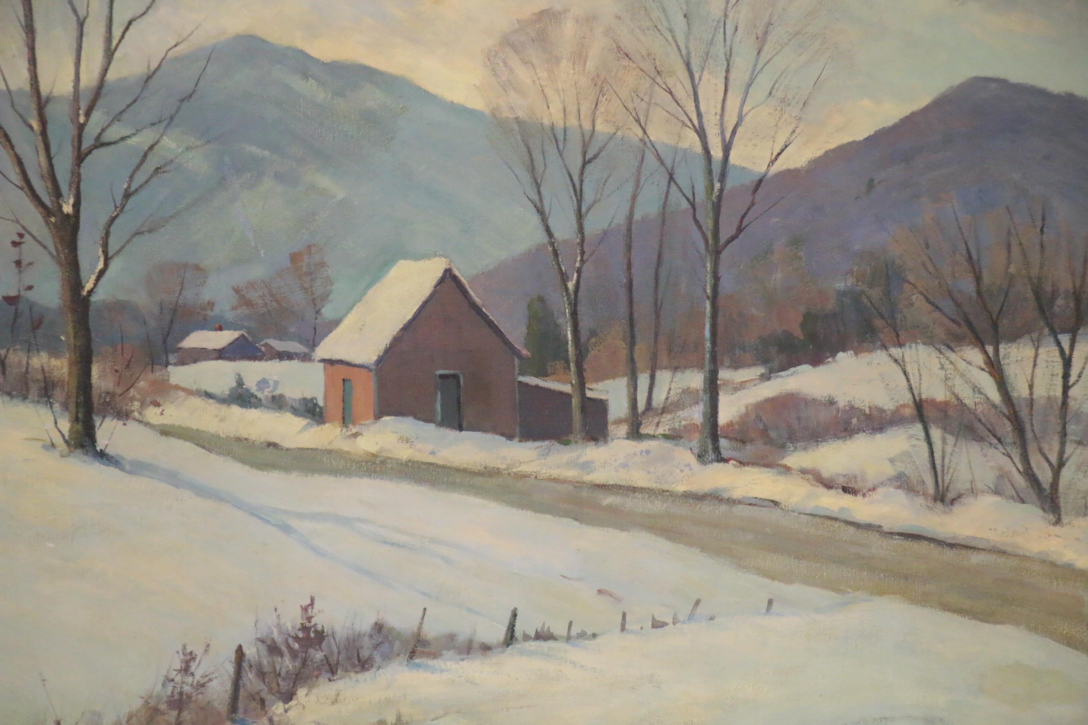 Alice Weed Winter Landscape Oil Painting