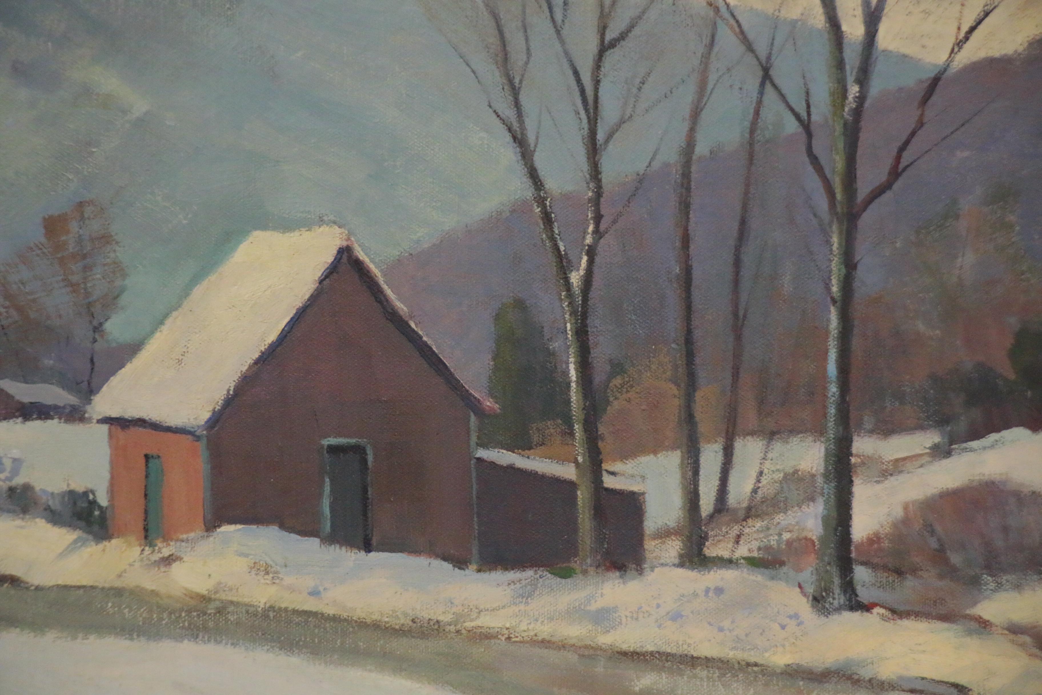 Alice Weed Winter Landscape Oil Painting