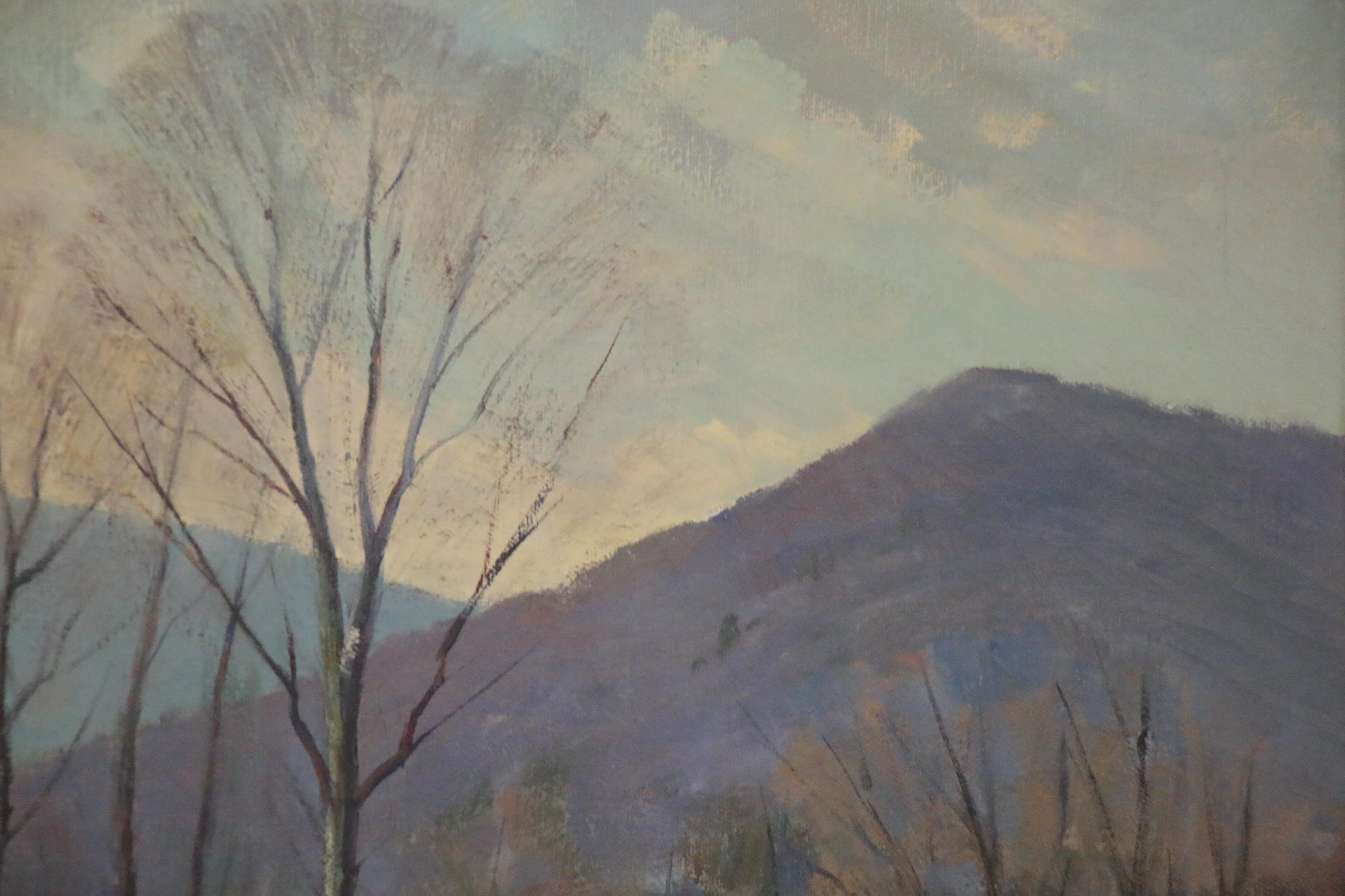 Alice Weed Winter Landscape Oil Painting