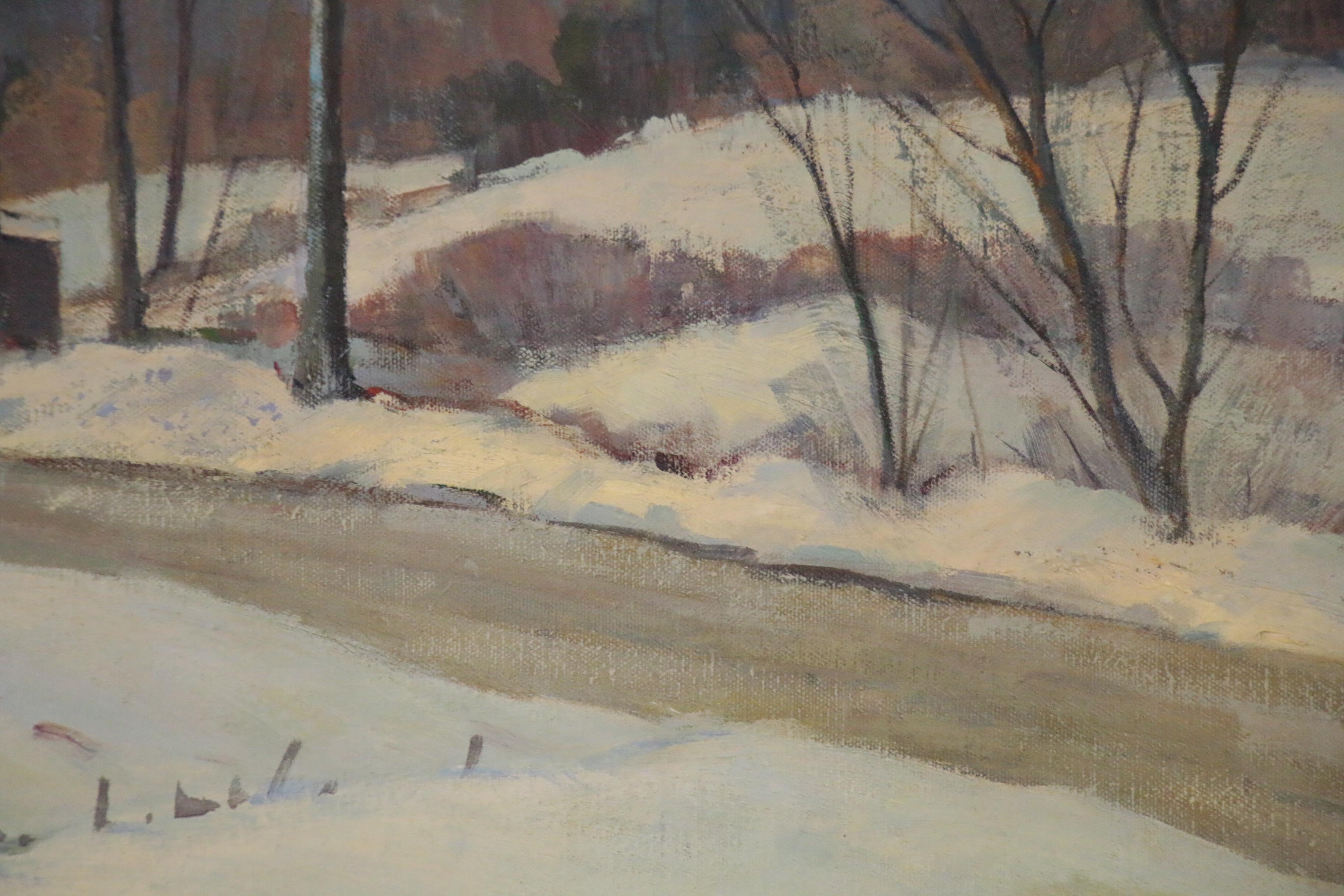 Alice Weed Winter Landscape Oil Painting