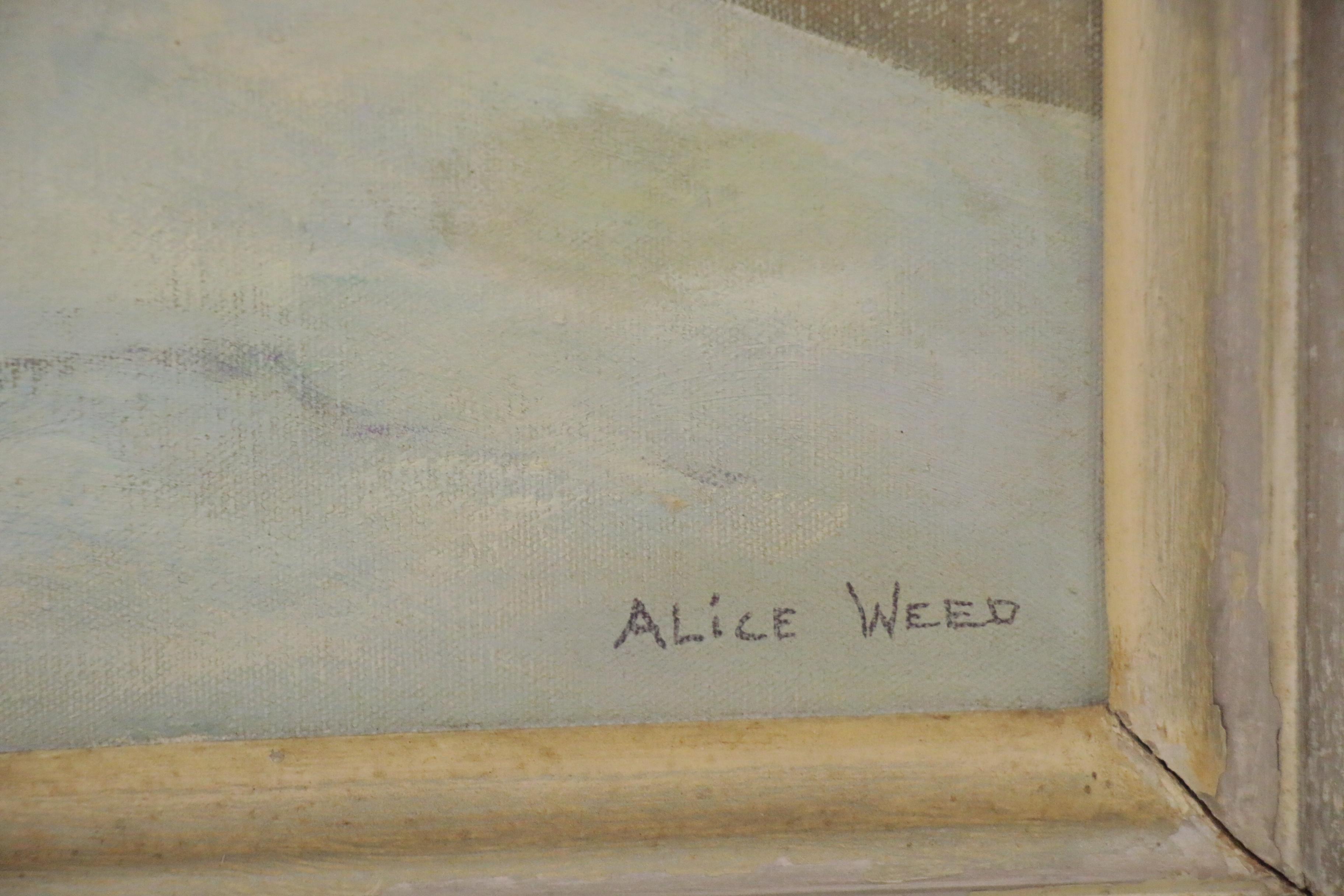 Alice Weed Winter Landscape Oil Painting