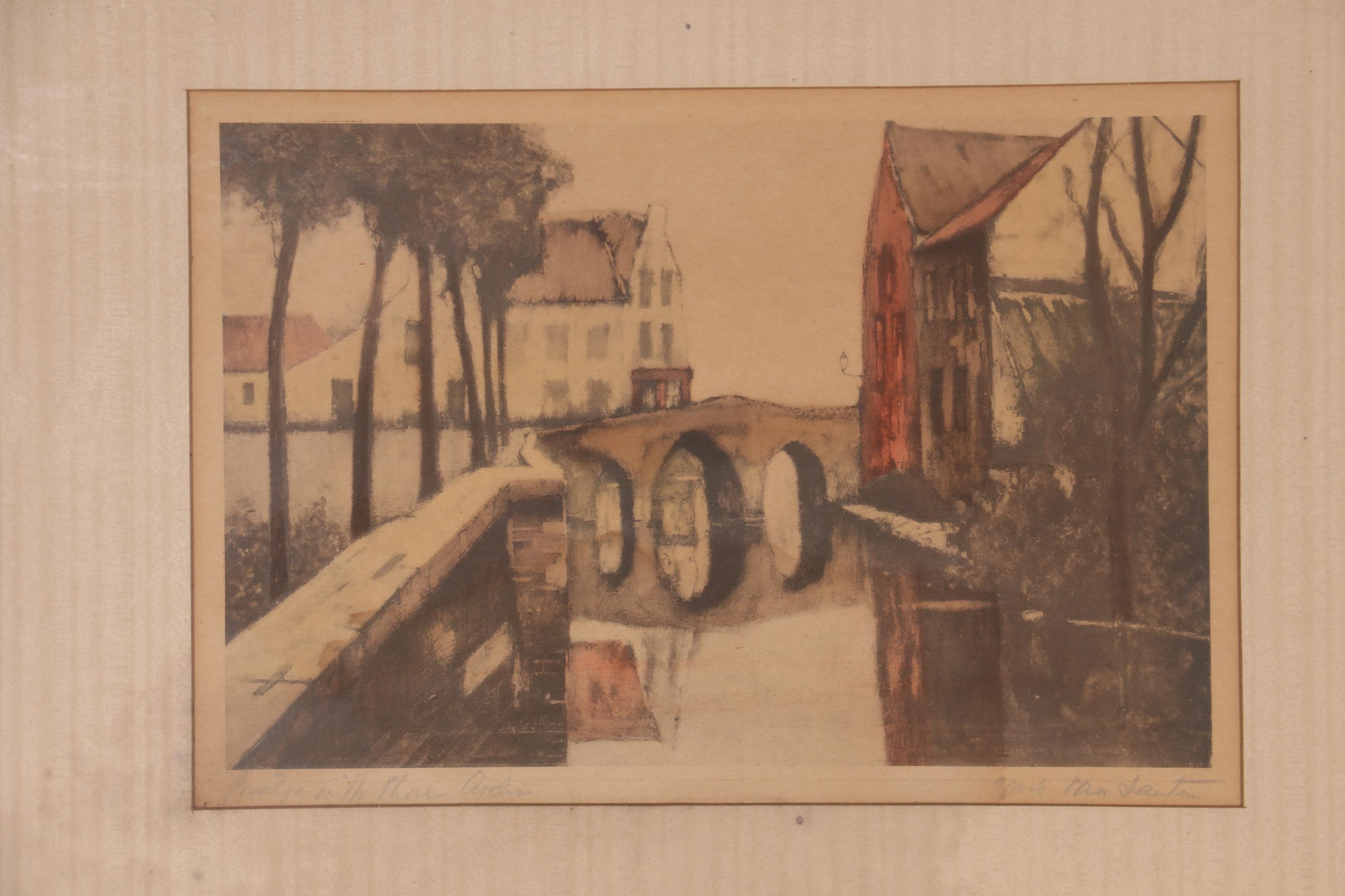 Lithographs after Julien van Santen and Alfred van Nesten of European Canals