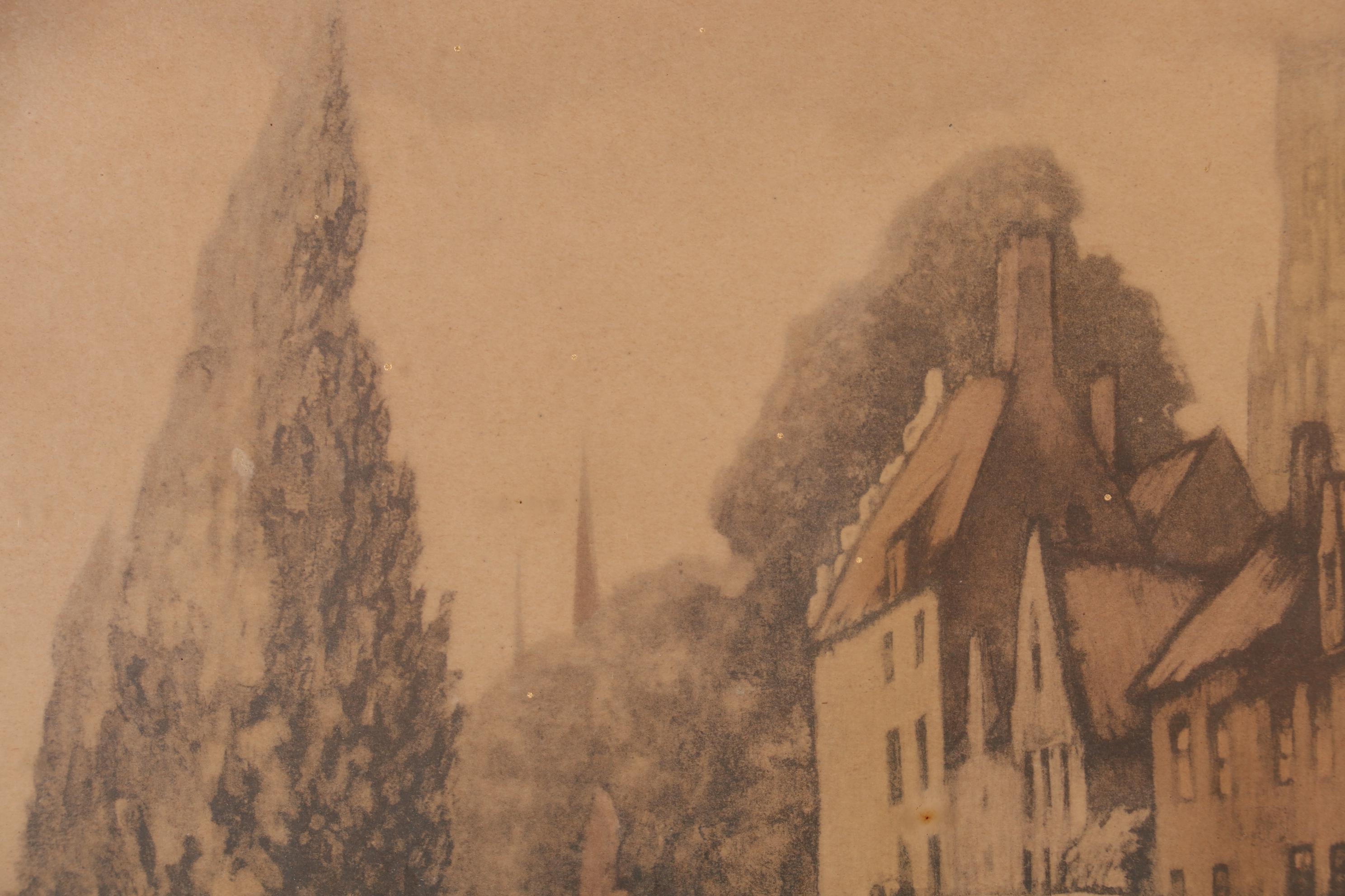 Lithographs after Julien van Santen and Alfred van Nesten of European Canals