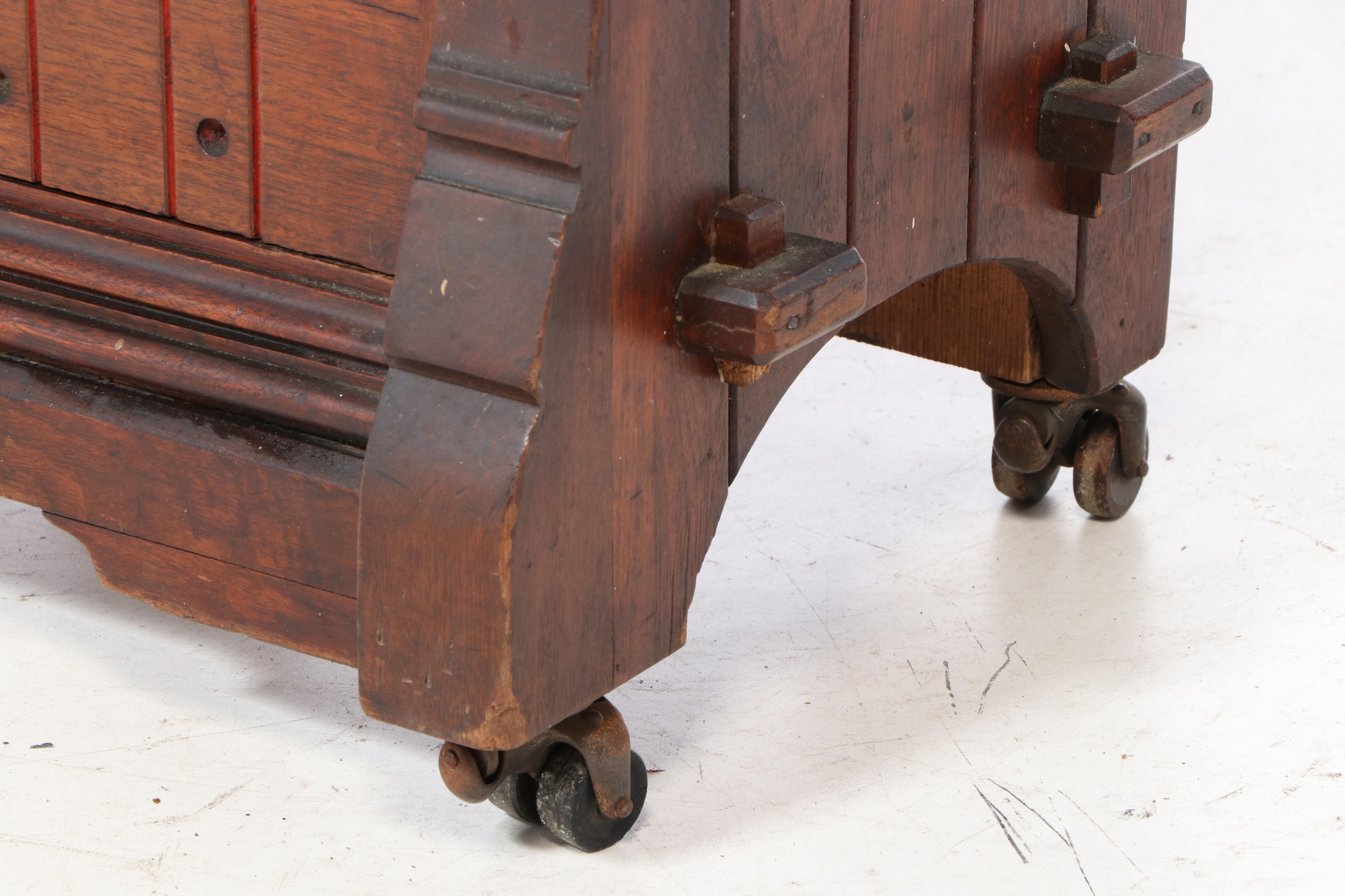 Victorian Walnut and Burl Walnut Library Bookcase, Late 19th Century
