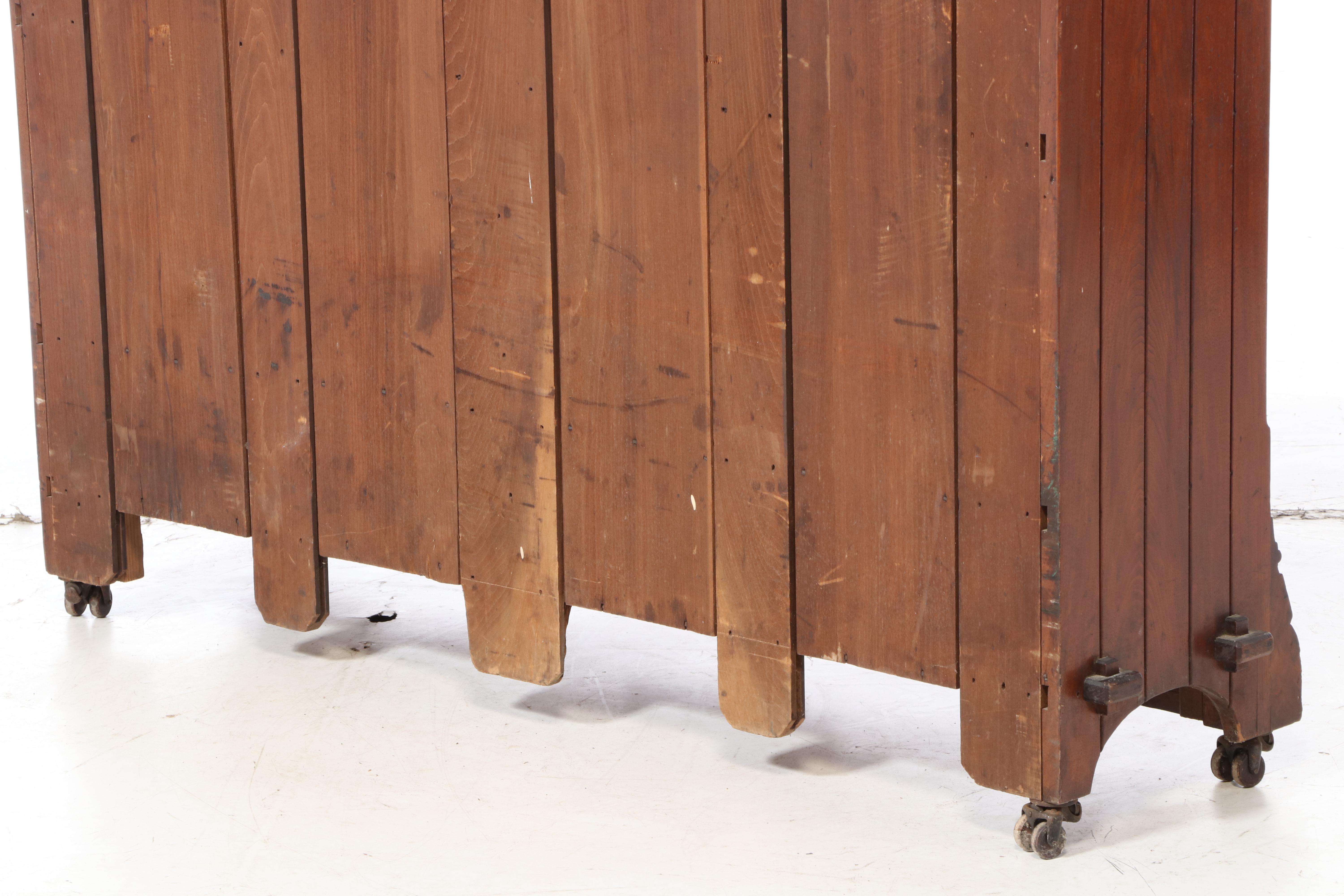 Victorian Walnut and Burl Walnut Library Bookcase, Late 19th Century
