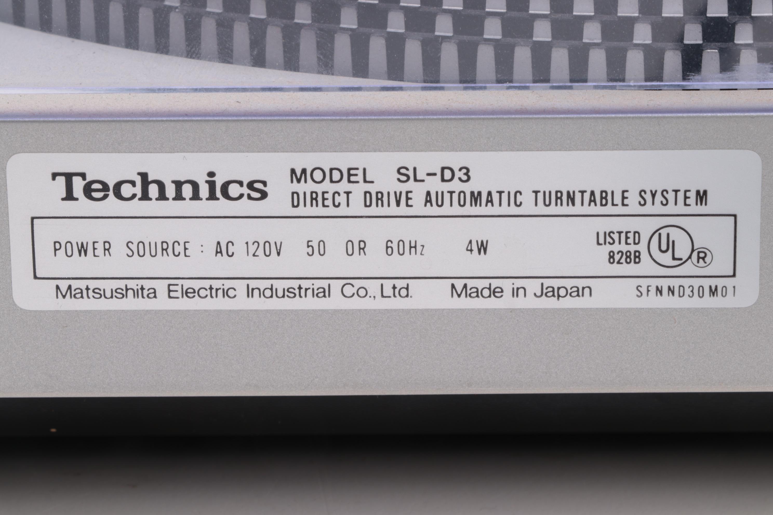 Technics SL-D3 Turntable System with Empire LTD 400 Phono Cartridge
