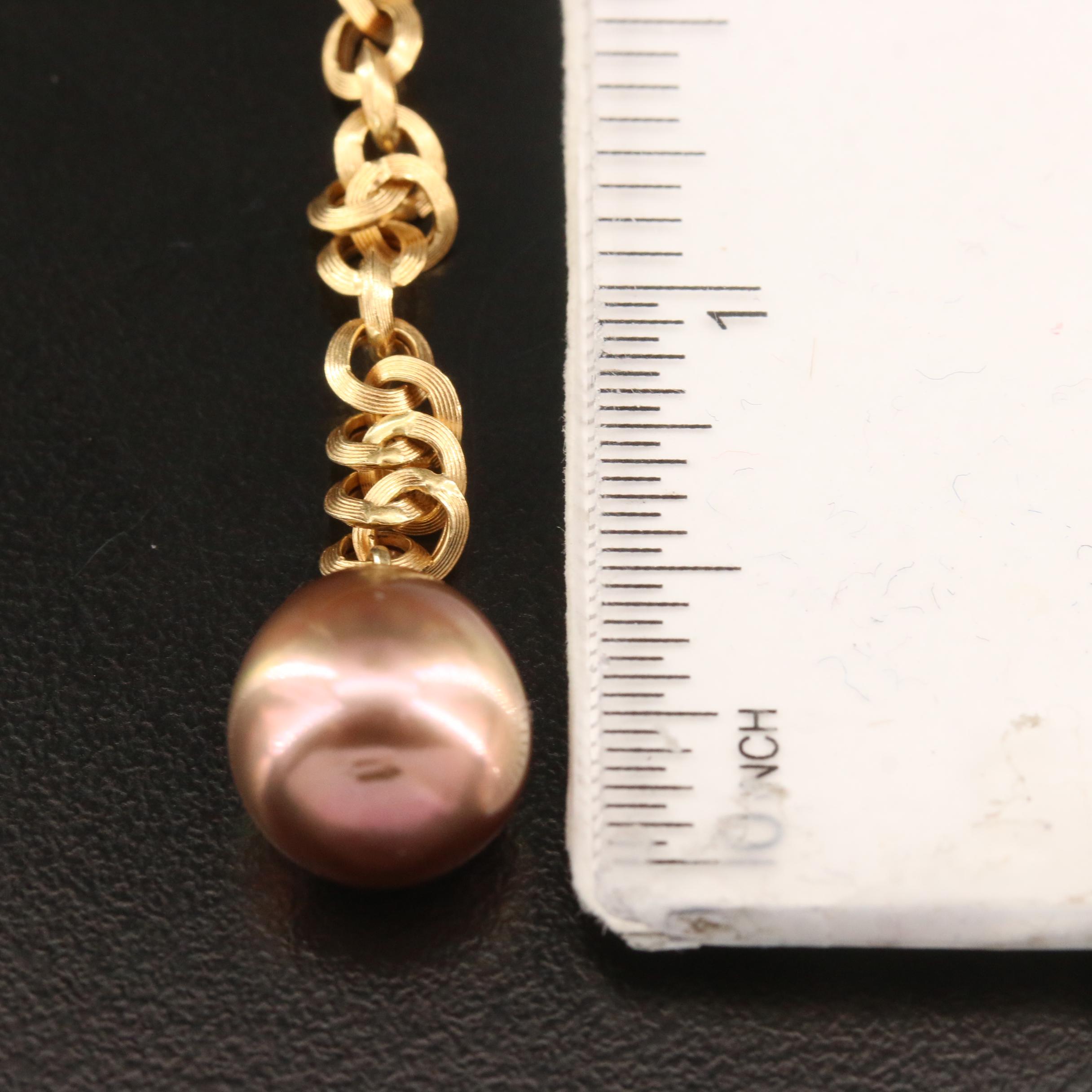 Yvel 18K Pearl Lariat Necklace