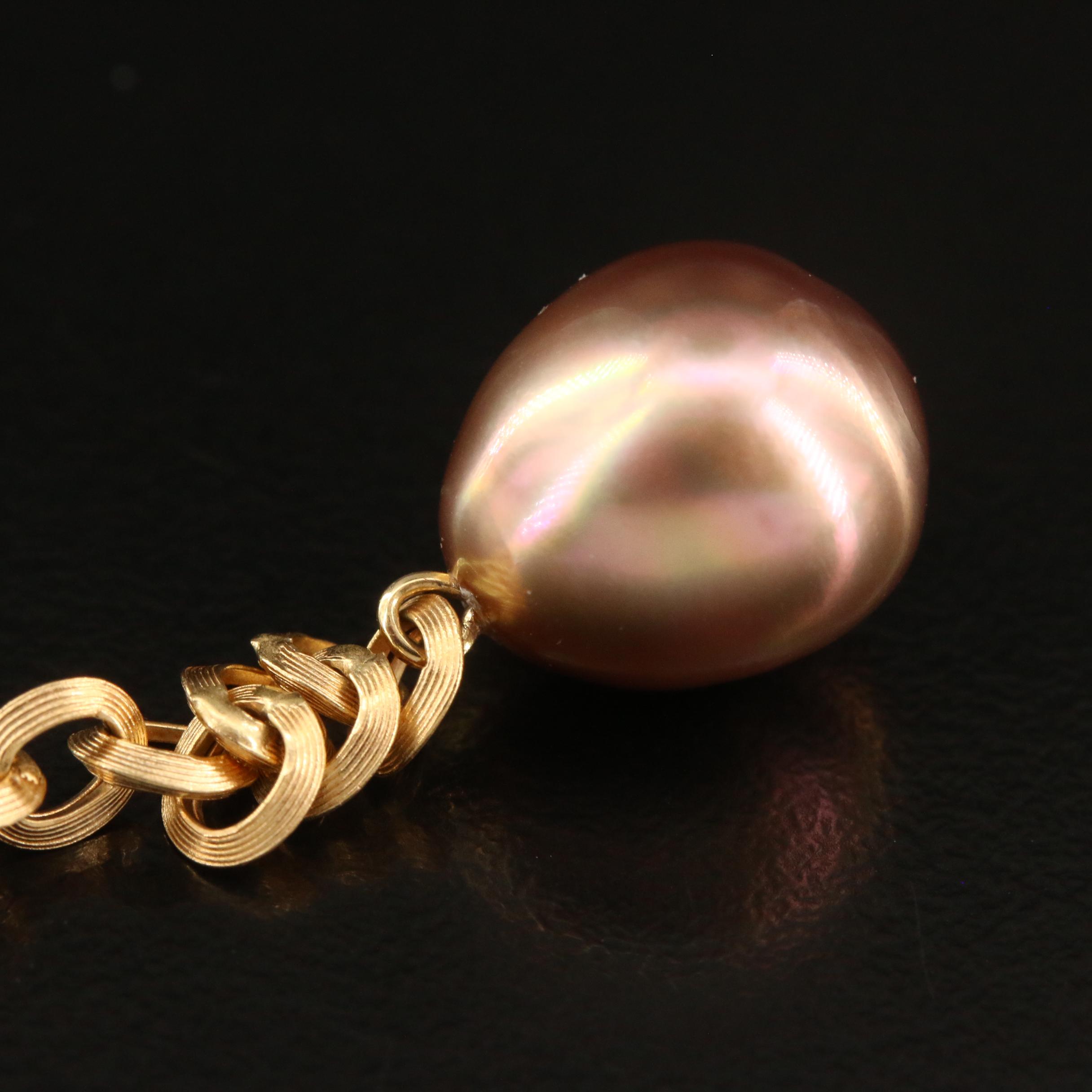 Yvel 18K Pearl Lariat Necklace