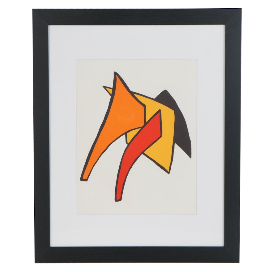 Alexander Calder Color Lithograph for "Derrière le Miroir," 1963
