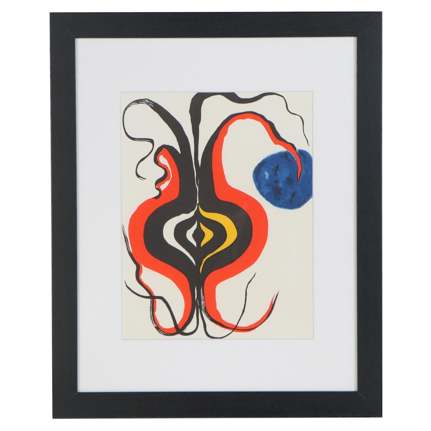 Alexander Calder Color Lithograph for "Derrière le Miroir", 1966