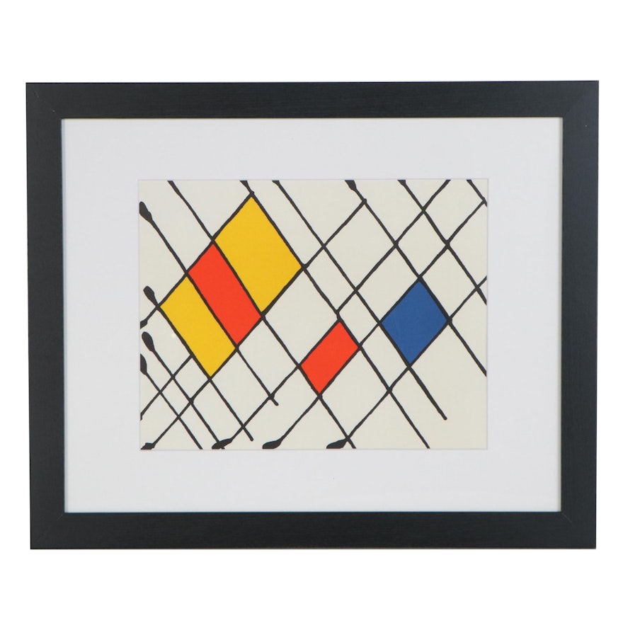 Alexander Calder Color Lithograph for "Derrière le Miroir," 1966