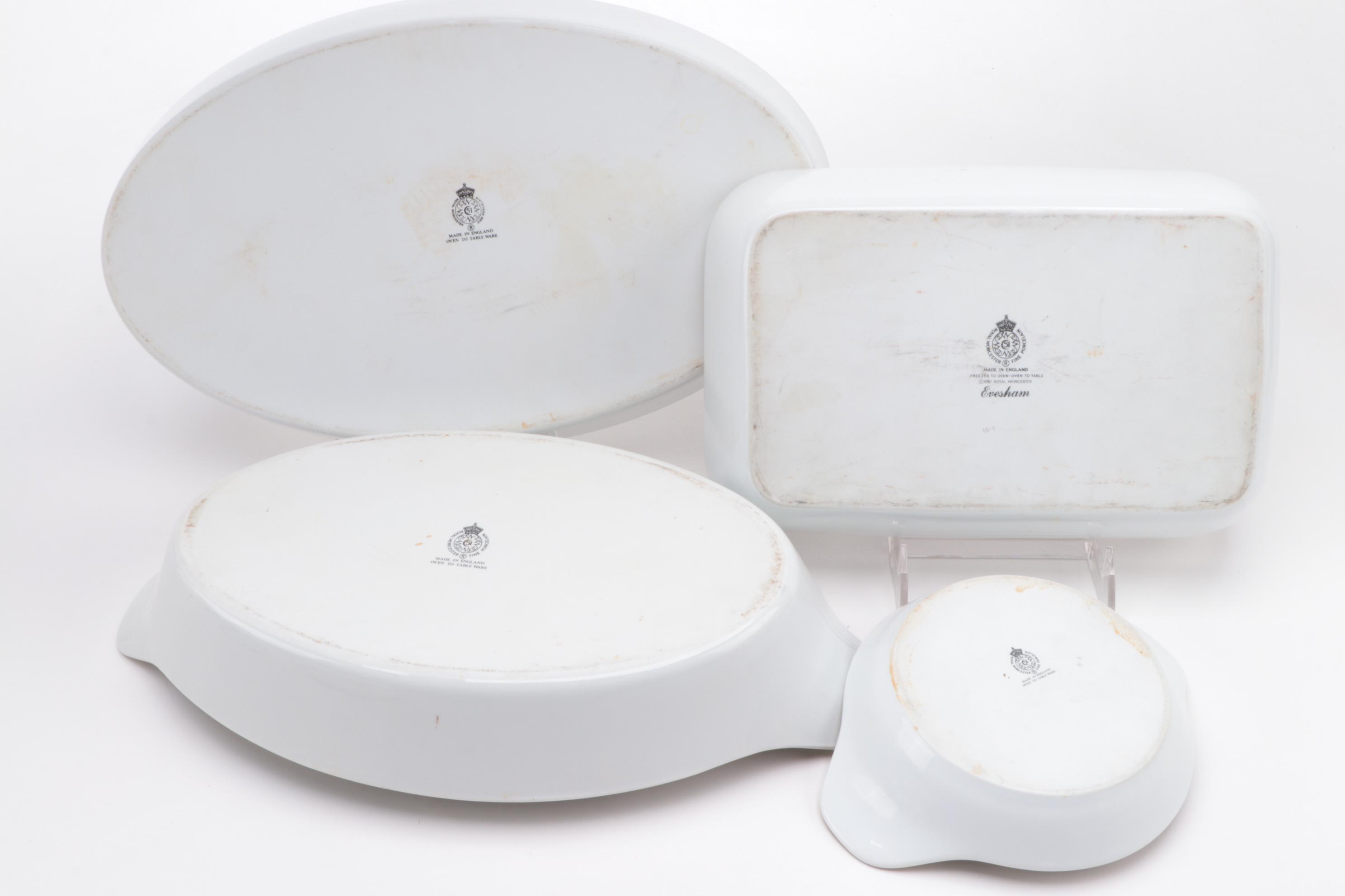 Royal Worcester "Evesham Gold" Porcelain Serveware and Bakeware