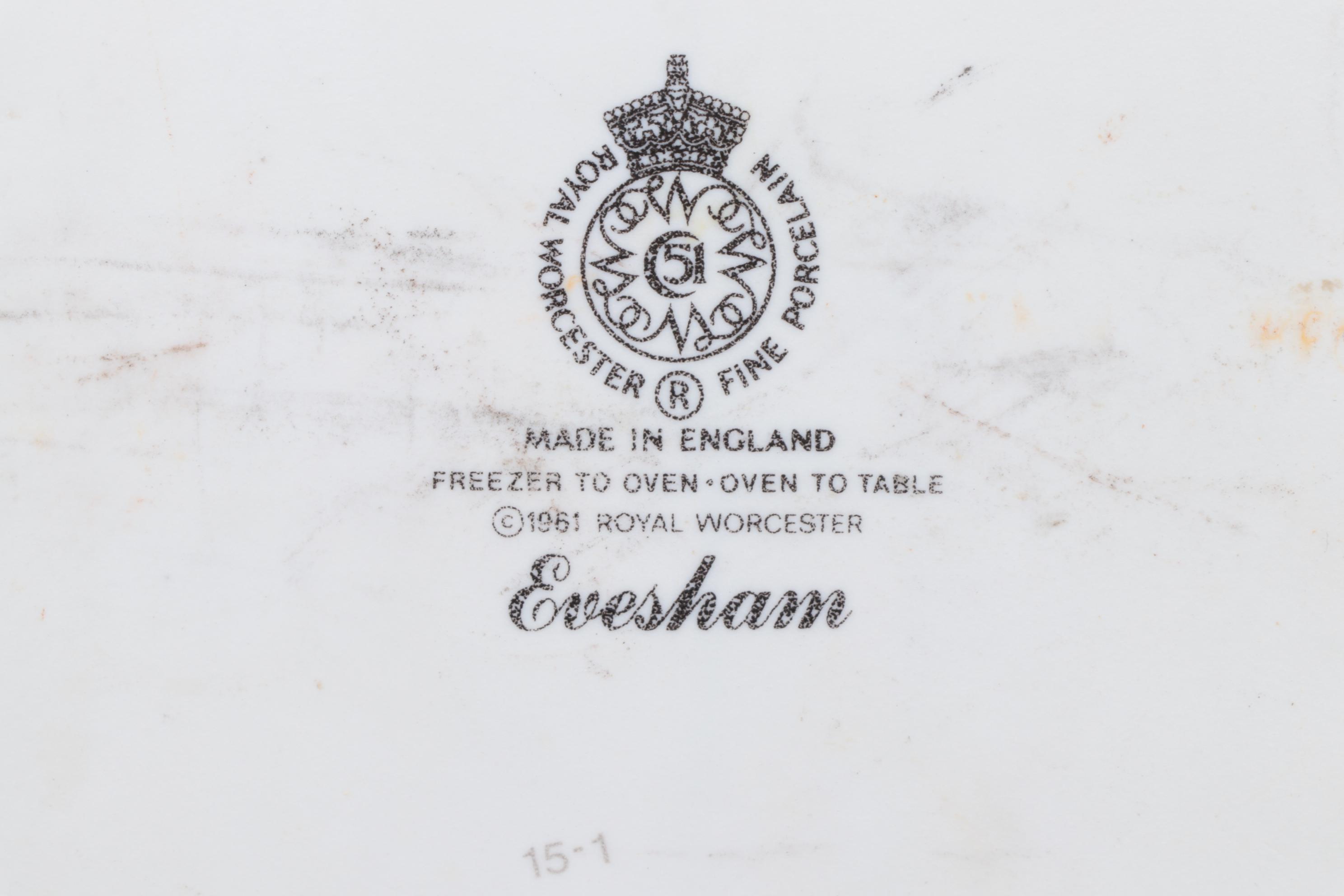 Royal Worcester "Evesham Gold" Porcelain Serveware and Bakeware