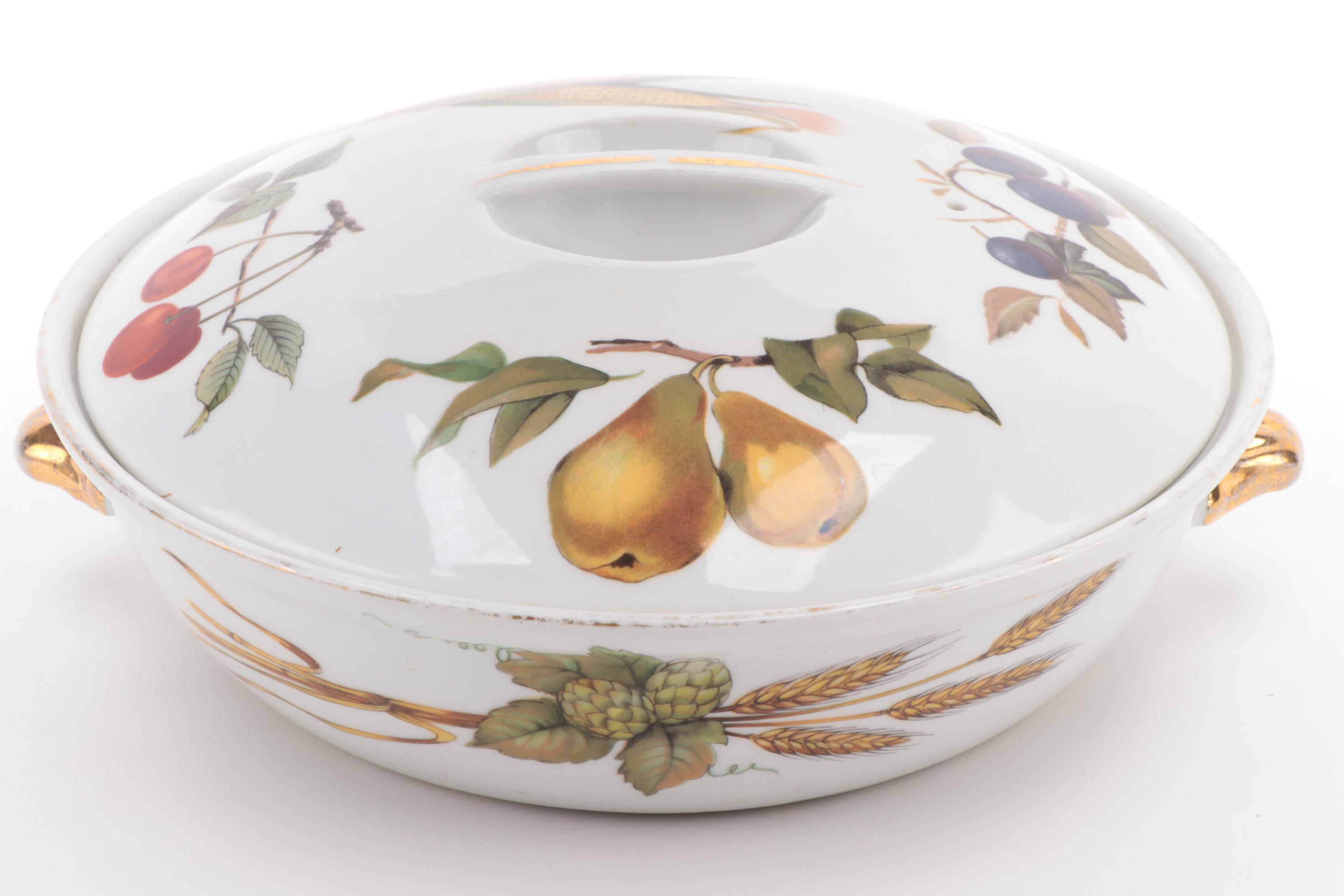 Royal Worcester "Evesham Gold" Porcelain Serveware and Bakeware