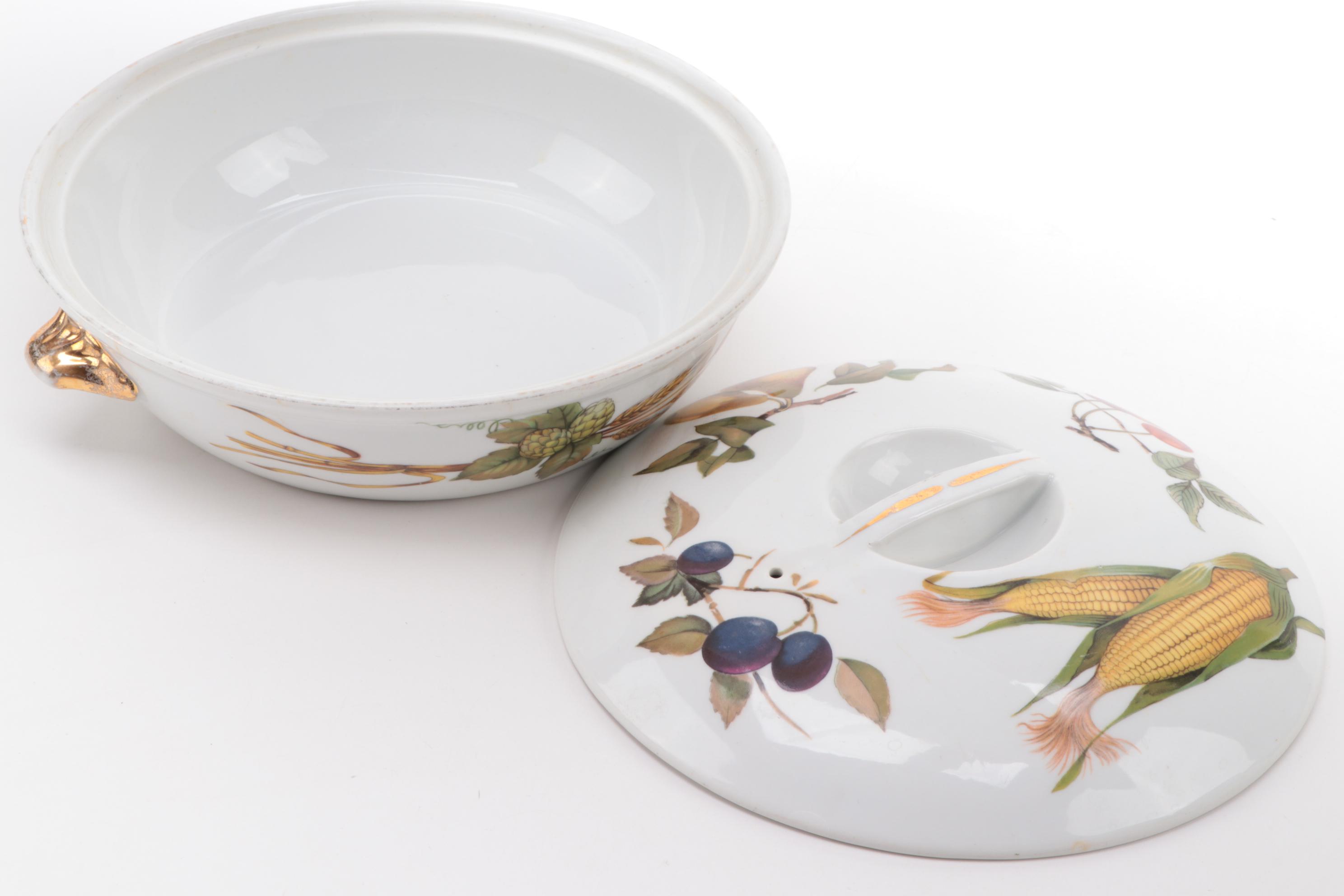 Royal Worcester "Evesham Gold" Porcelain Serveware and Bakeware
