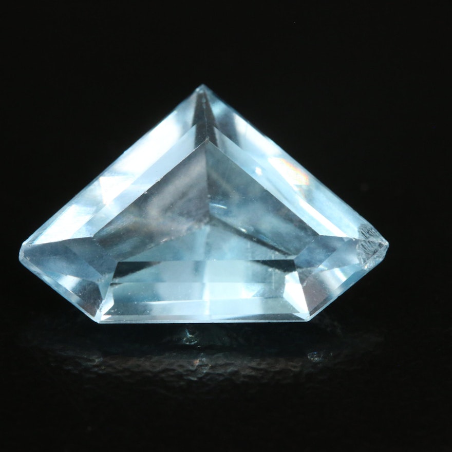 Loose 4.26 CT Shield Faceted Topaz