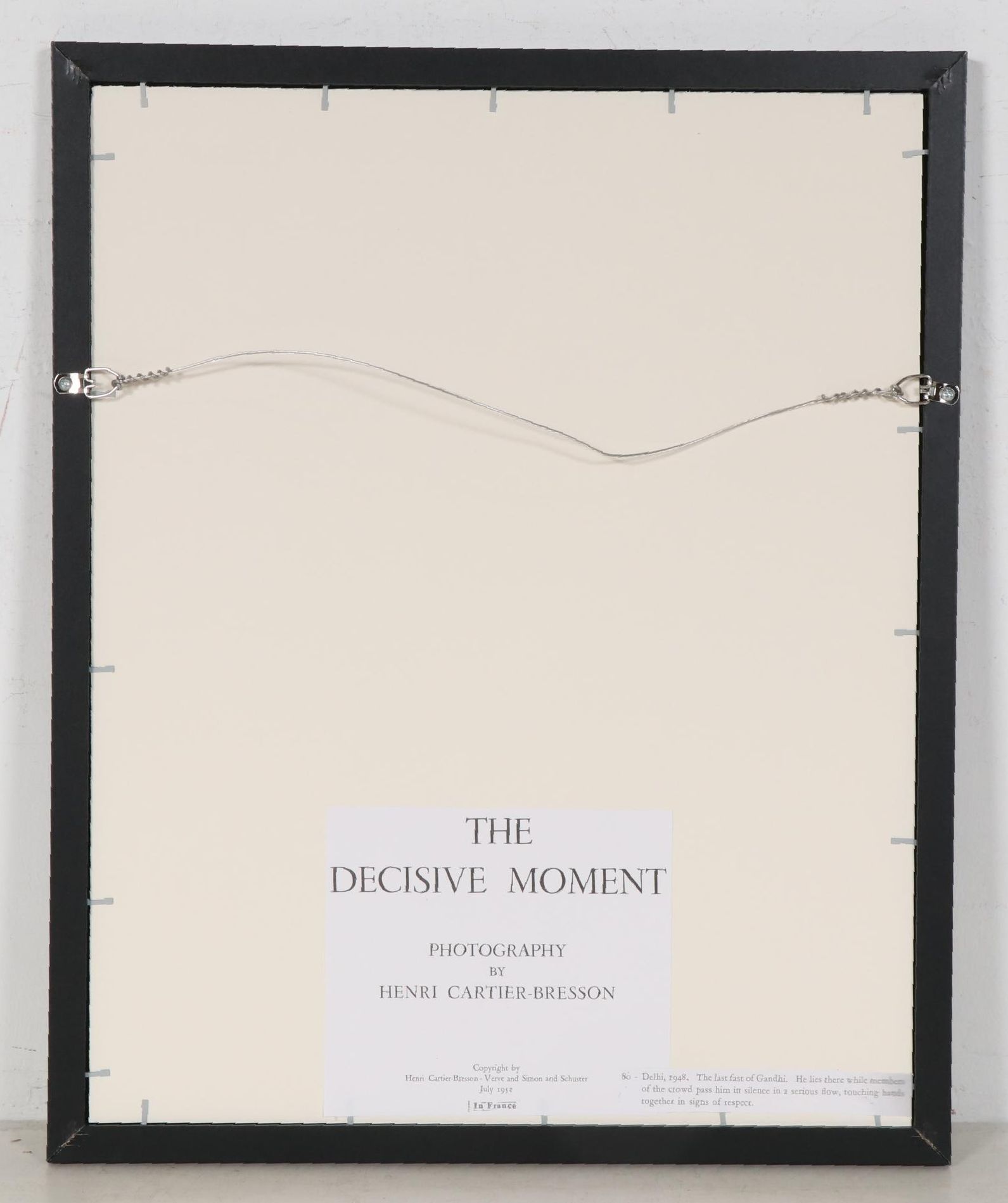 Henri Cartier-Bresson Photogravure "The Last Fast of Gandhi," 1952