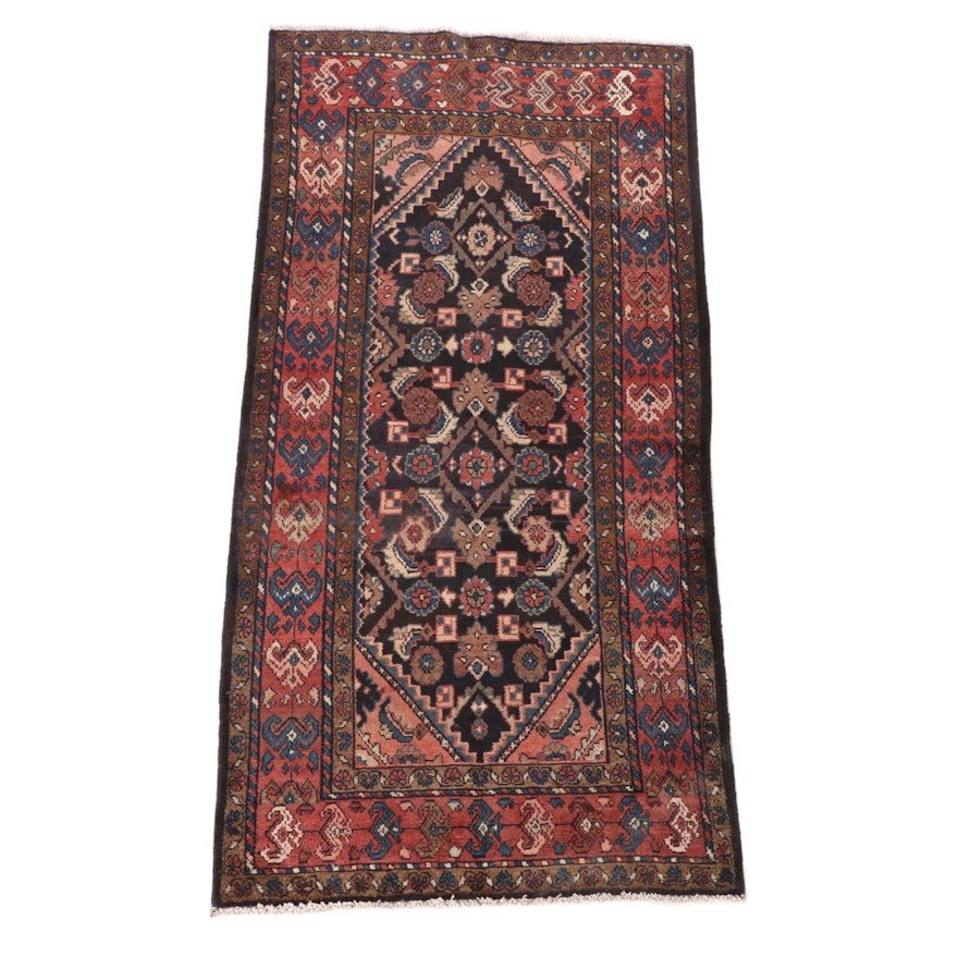 3'7 x 7'6 Hand-Knotted Persian Josheghan Wool Rug