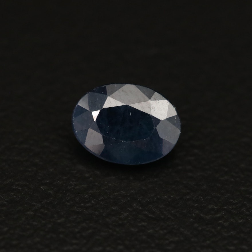 Loose 1.18 CT Oval Faceted Sapphire